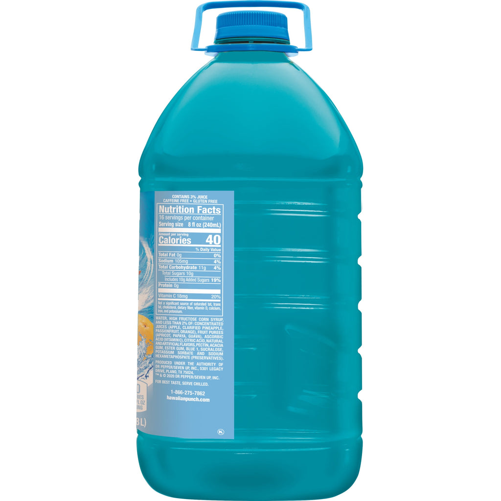 (4 pack) Hawaiian Punch Polar Blast, Juice Drink, 1 Gallon Bottle