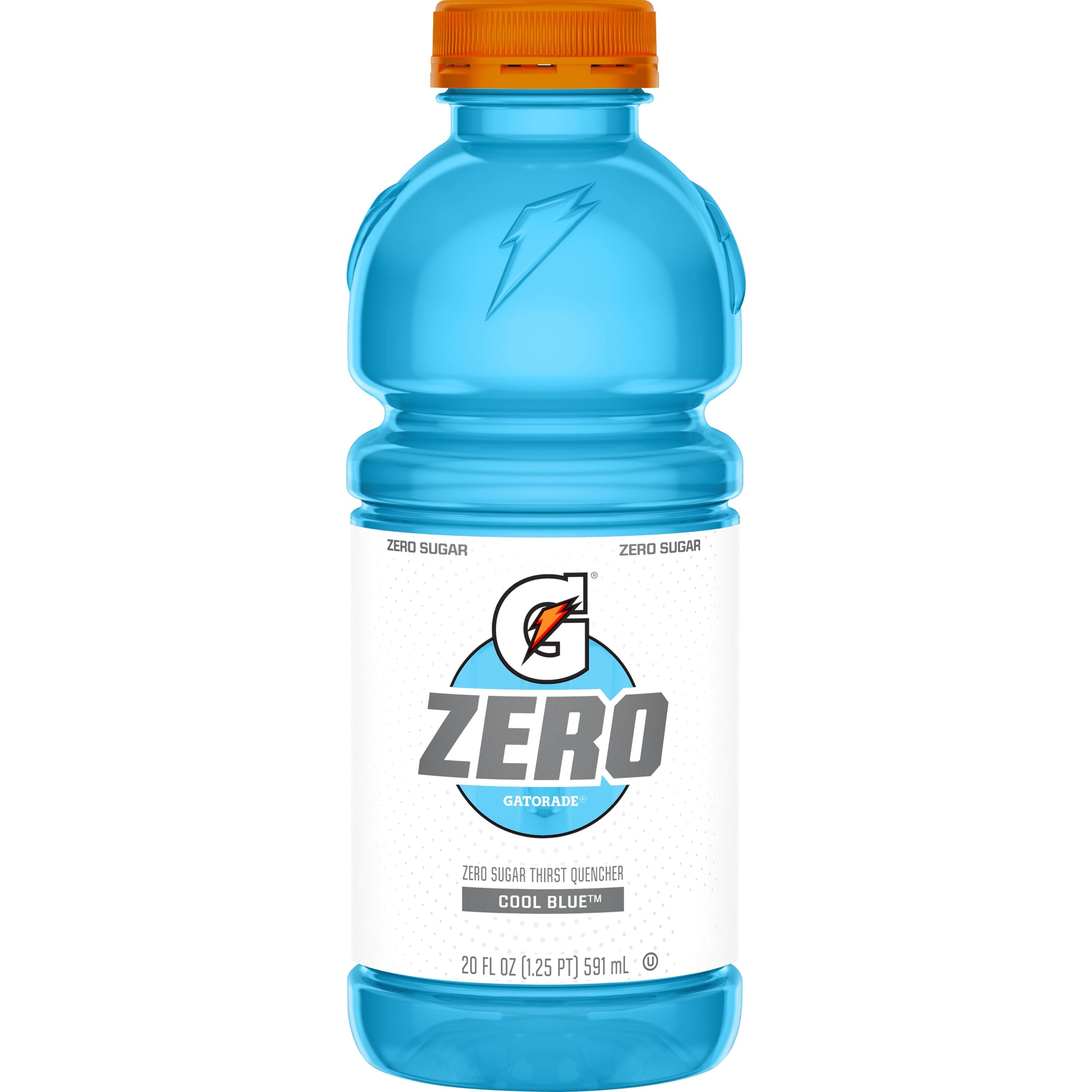 Gatorade Zero Sugar Thirst Quencher Glacier Cherry Sports Drinks, 20 fl oz, 8 Count Bottles