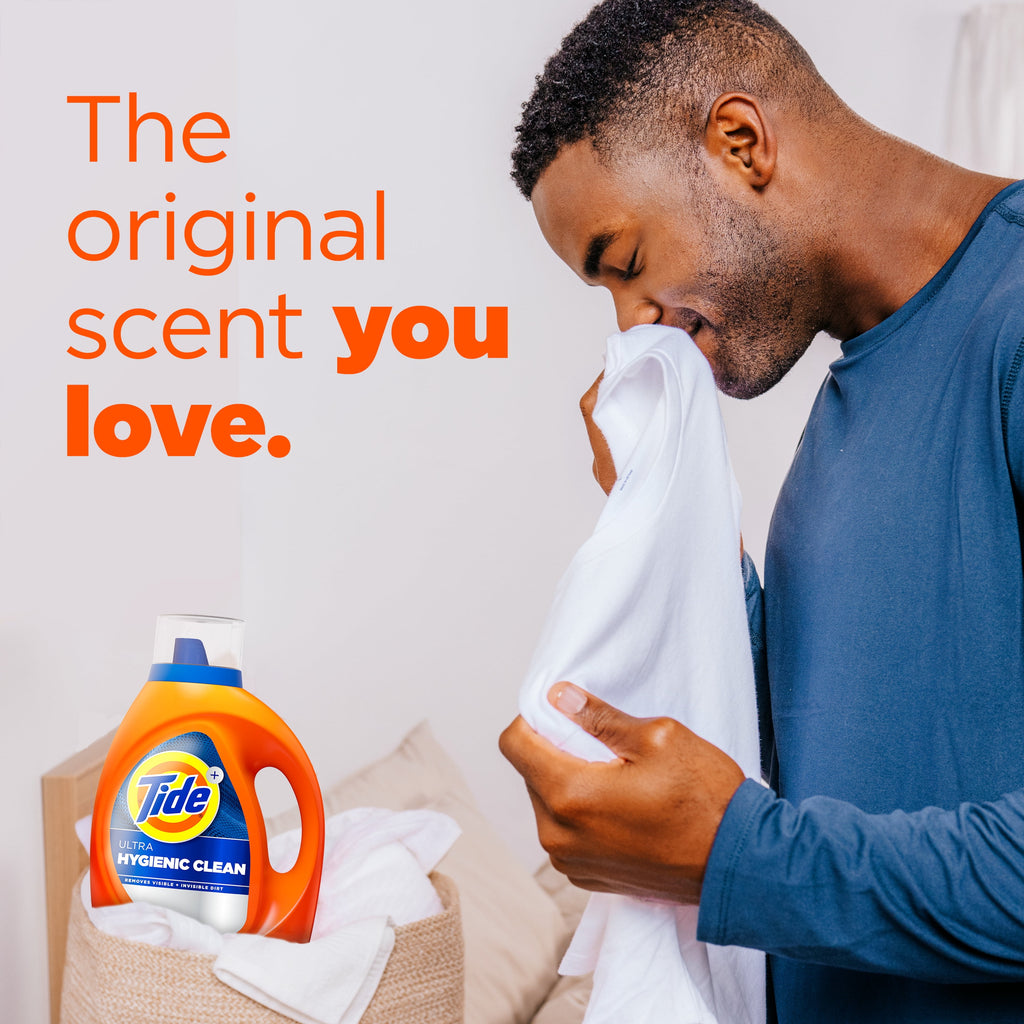 Tide Ultra Hygienic Clean Liquid Laundry Detergent, Original Scent, 84 fl oz, 59 Loads