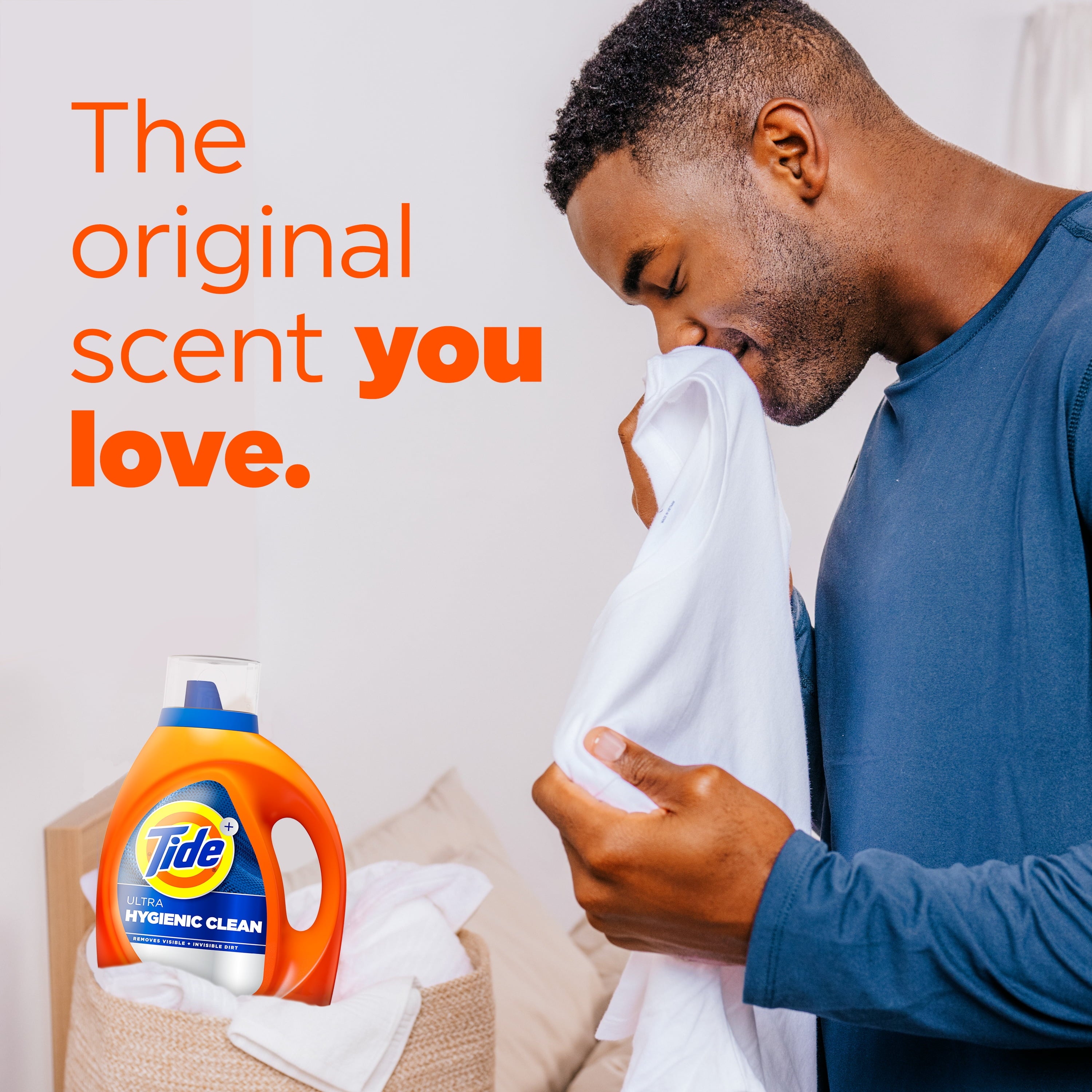 Tide Ultra Hygienic Clean Liquid Laundry Detergent, Original Scent, 55 fl oz, 39 Loads