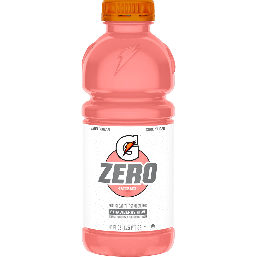 Gatorade Zero Sugar Thirst Quencher Glacier Cherry Sports Drinks, 20 fl oz, 8 Count Bottles
