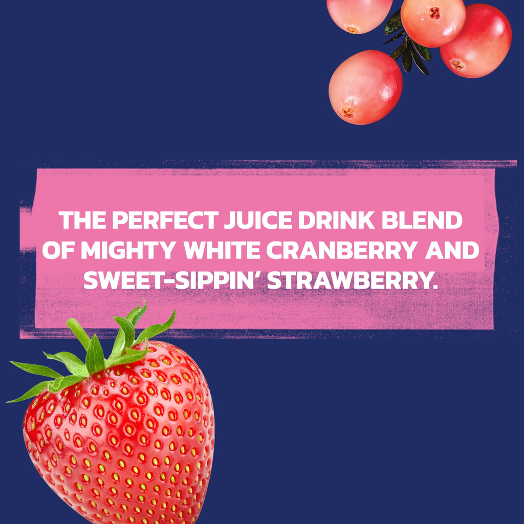 Ocean Spray® White Cranberry -Strawberry Juice Drink, 10 fl oz Bottle, 6 count
