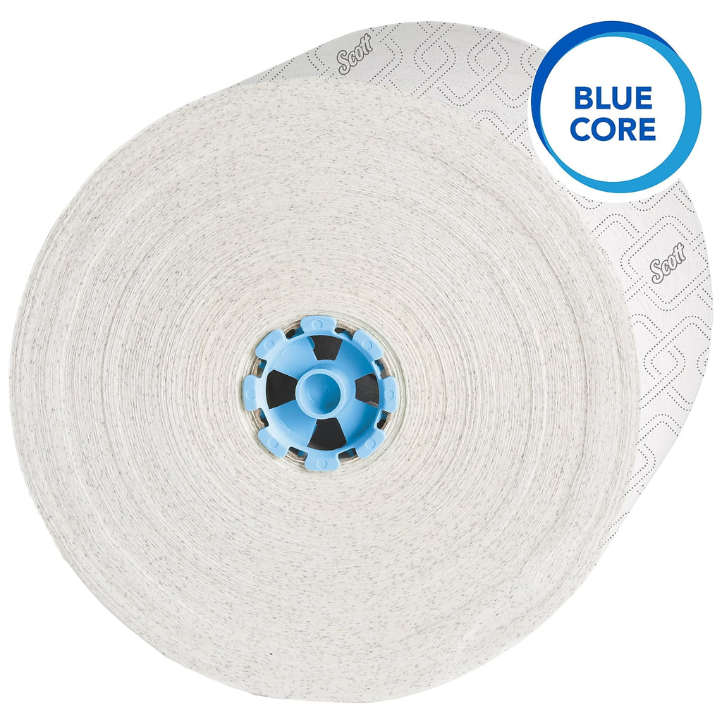 Scott Professional Pro High-Capacity Hard Roll Paper Towels, Bulk (53925), Hardwound, Elevated Design, Absorbency Pockets, for ScottBrand Blue Core Dispensers (6 Rolls at 700' Each, 4,200'/Case)