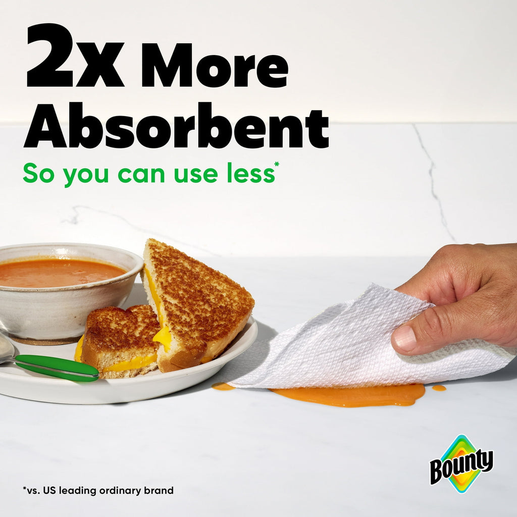 Bounty Paper Towels Select-A-Size White, 4 Triple Rolls, 123 Sheets Per Roll (2 pack)