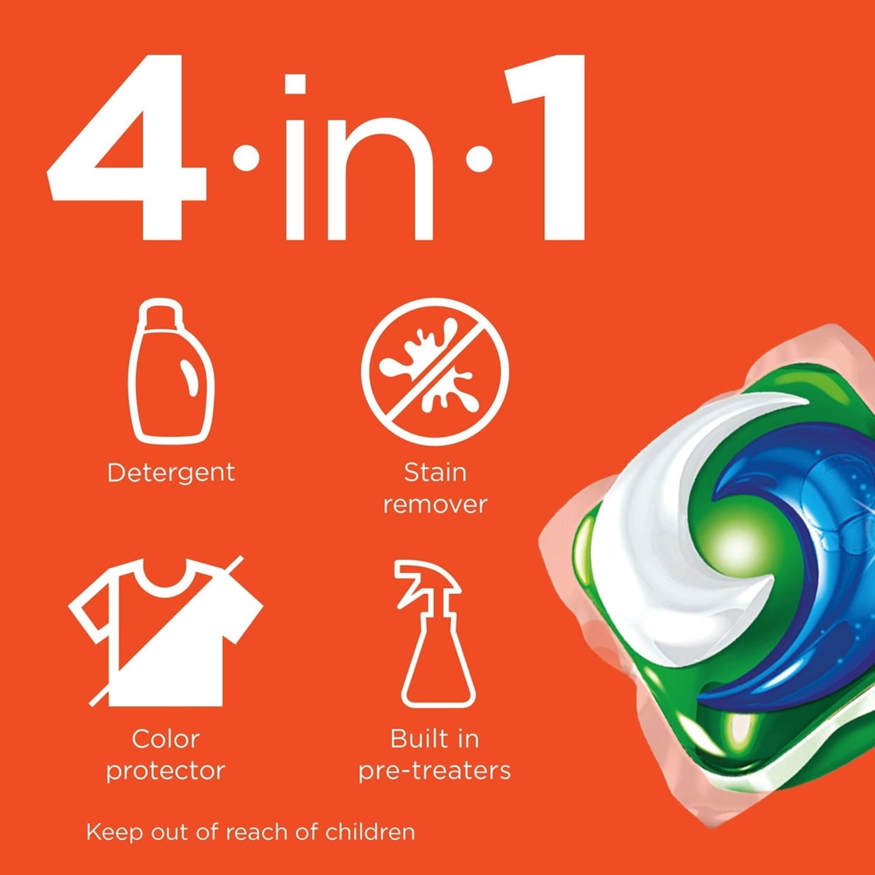 Tide PODS Ultra Oxi Liquid Detergent Pacs (104 Count)
