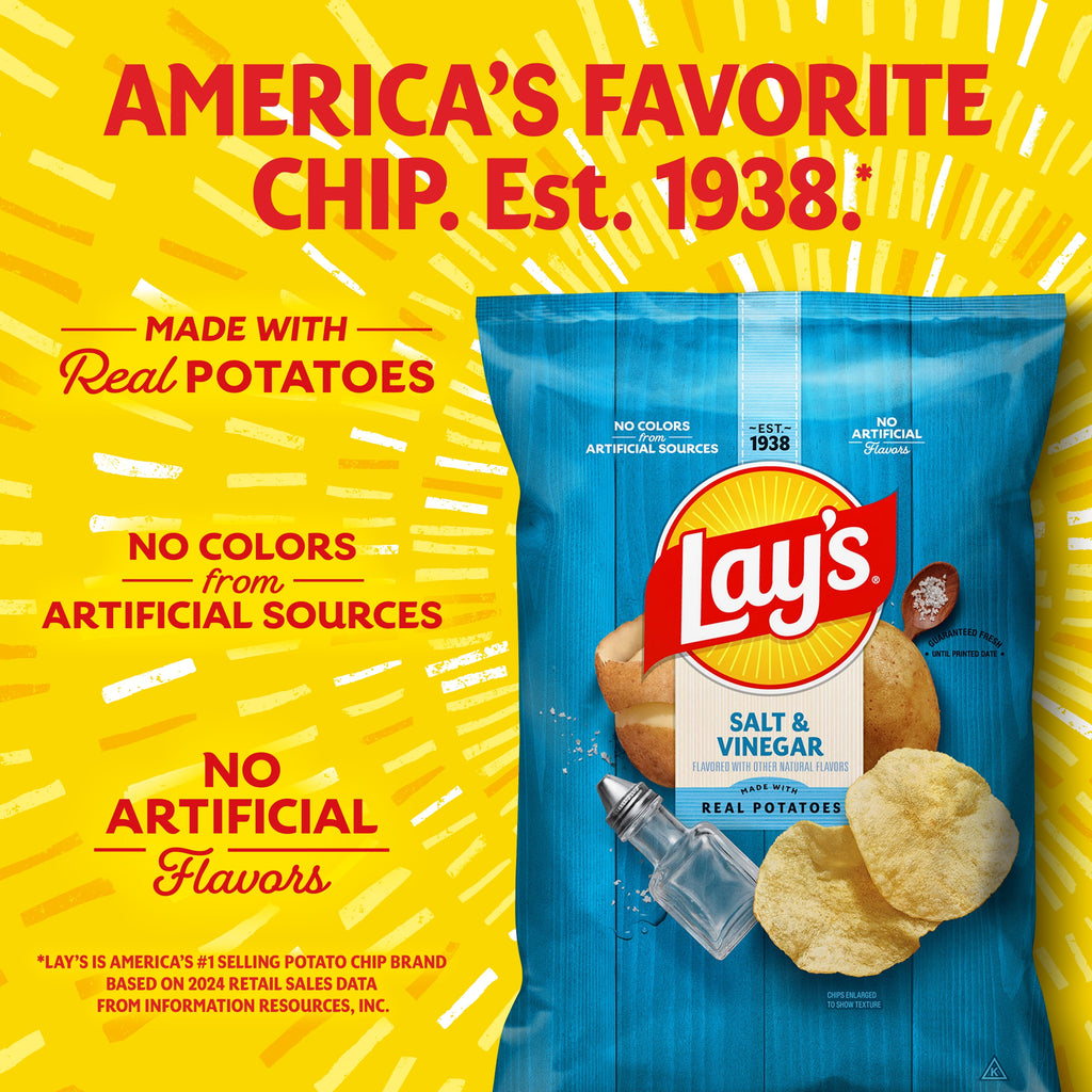Lay's Potato Chip Variety Pack Snack Chips, 40 Count Multipack