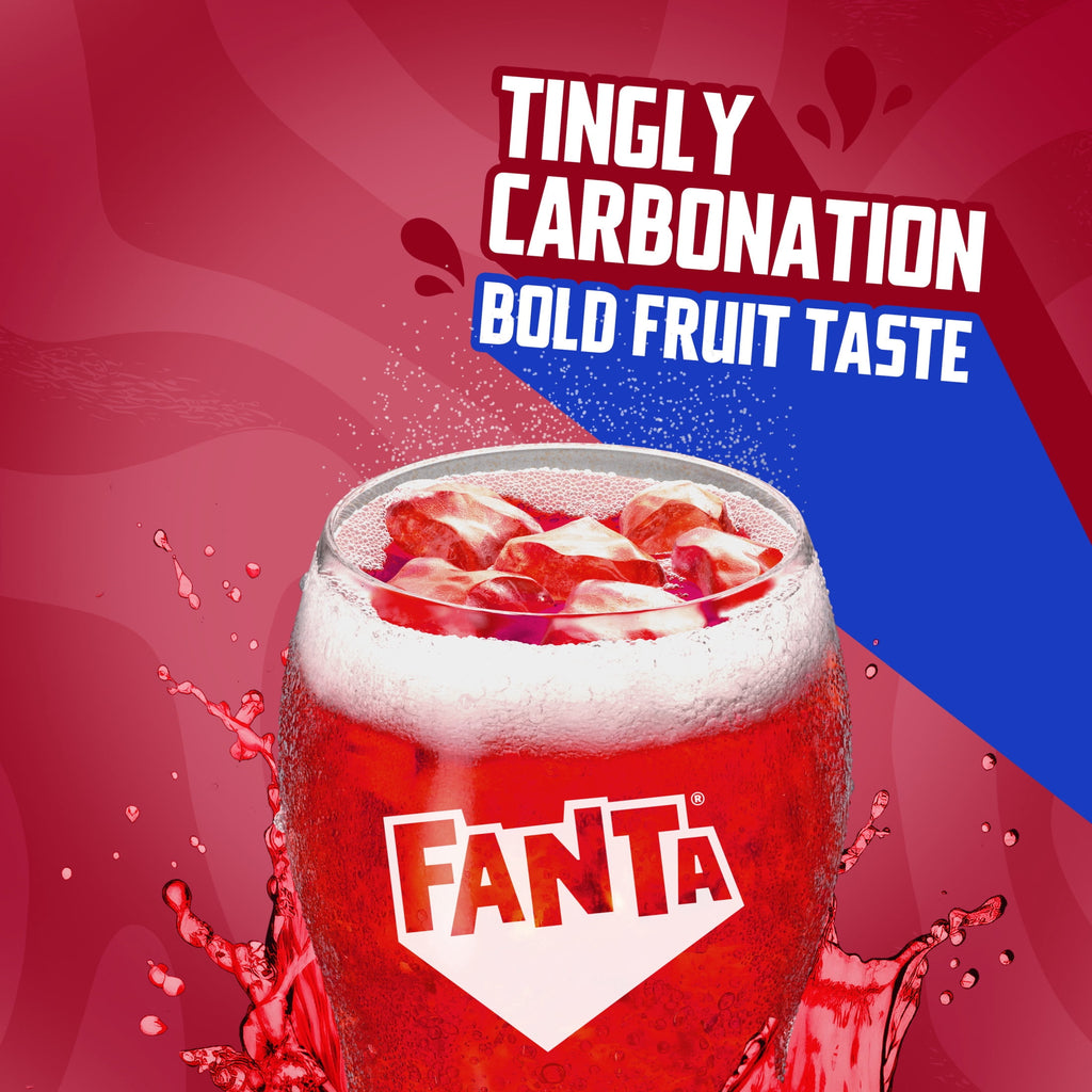 Fanta Strawberry Soda Pop Fridge Pack Cans, 12 fl oz, 12 Pack