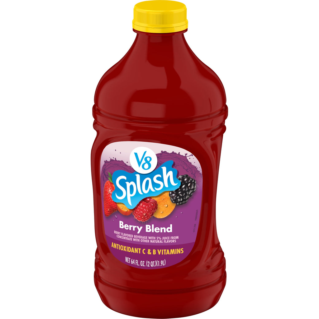 V8 Splash Berry Blend Flavored Beverage, 64 fl oz Bottle