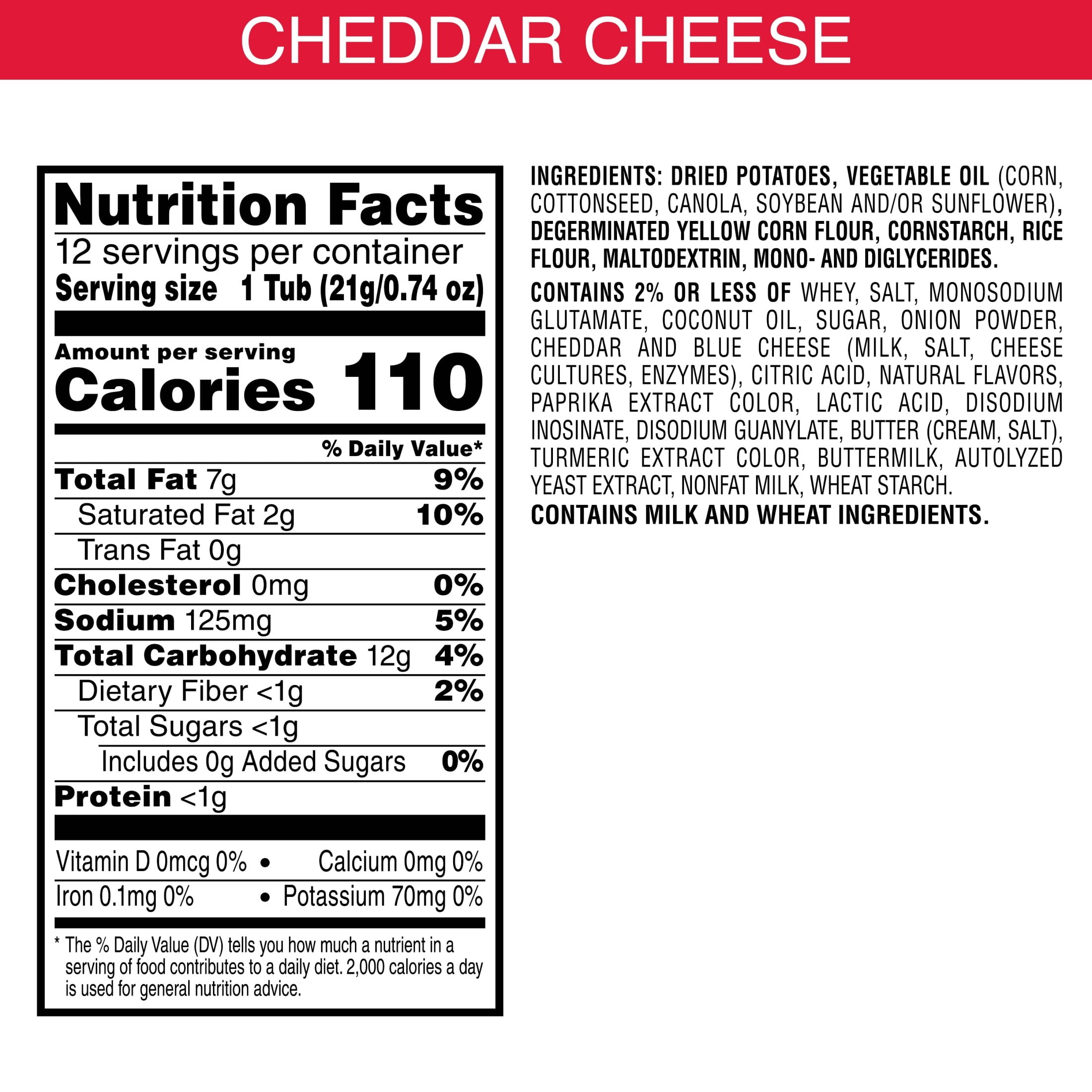 Pringles Potato Crisps Chips, Lunch Snacks, Snack Cups, Cheddar Cheese, 8.8oz Tray (12 Cups)