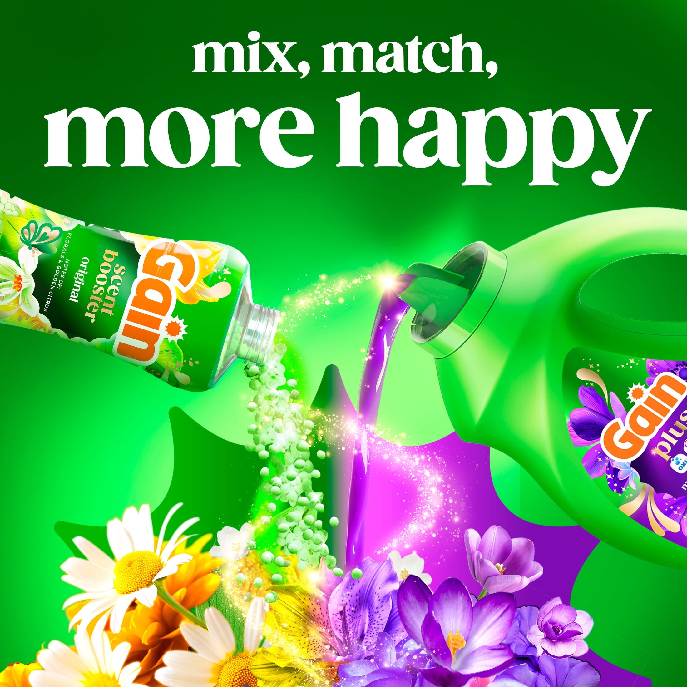 Gain Plus Liquid Laundry Detergent, Now with Odor Defense + OXI, Moonlight Breeze Scent, 99 fl oz, 75 Loads