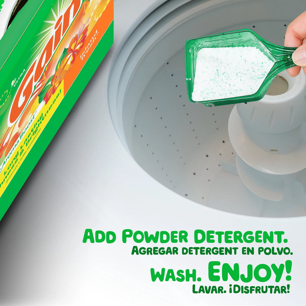 Gain Powder Laundry Detergent, Island Fresh Scent, 82 oz, 89 Loads