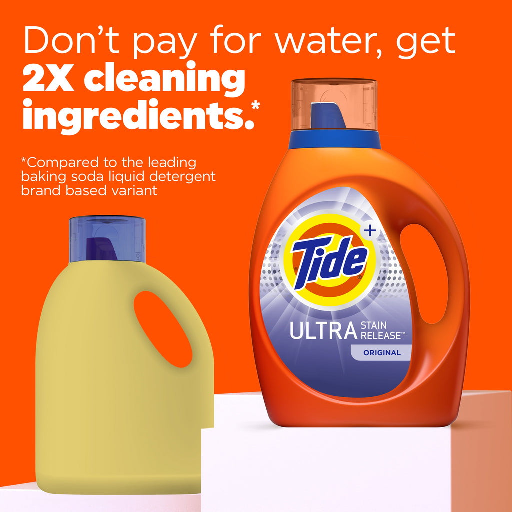 Tide Ultra Stain Release Liquid Laundry Detergent, Original Scent, 84 fl oz, 43 Loads