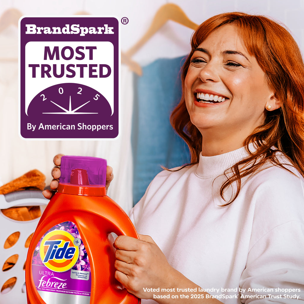 Tide Ultra Febreze Liquid Laundry Detergent , Spring and Renewal Scent, 73 fl oz 52 Loads