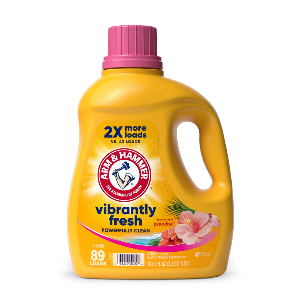 ARM & HAMMER Tropical Paradise, 89 Loads Liquid Laundry Detergent, 102.5 Fl oz