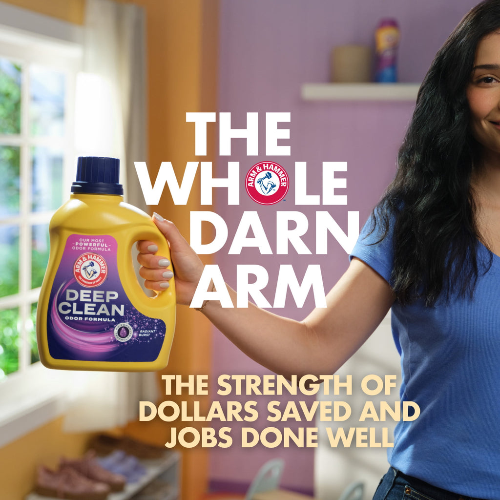 ARM & HAMMER Plus OxiClean Max Force Deep Clean Stain Liquid Laundry Detergent, Sparkling Clean