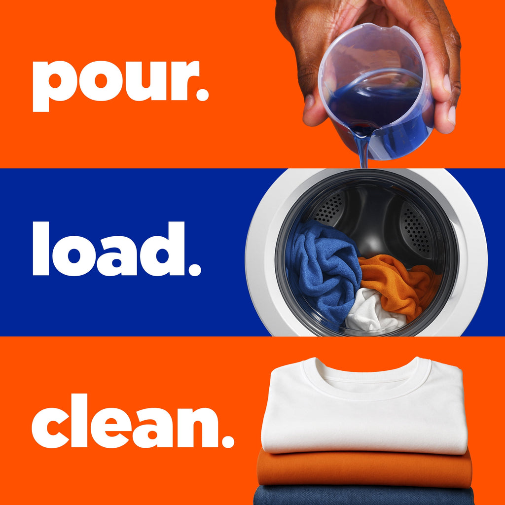Tide Laundry Detergent Liquid, Clean Breeze Scent, 64 Loads, 80 fl oz, Works on 100% of Common Stains