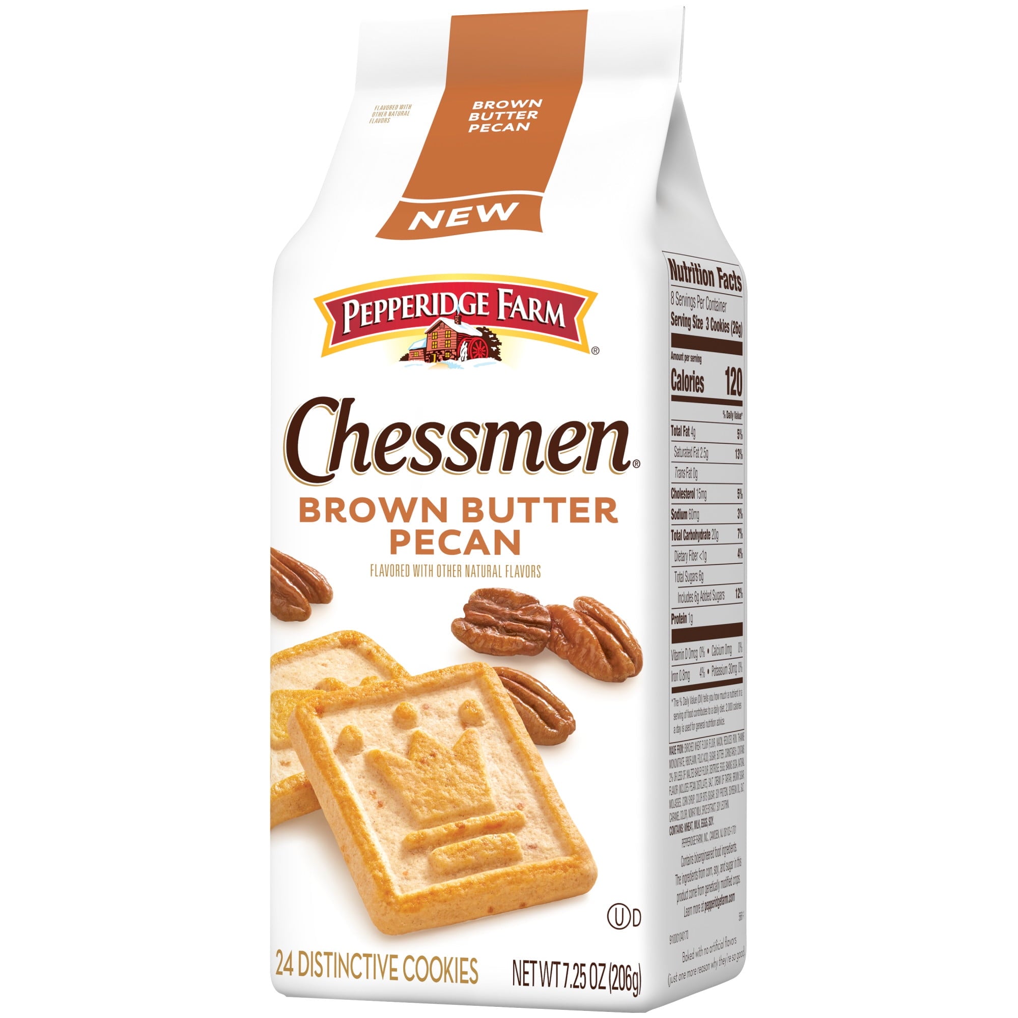 Pepperidge Farm Chessmen Salted Caramel Cookies, 7.25 oz Bag