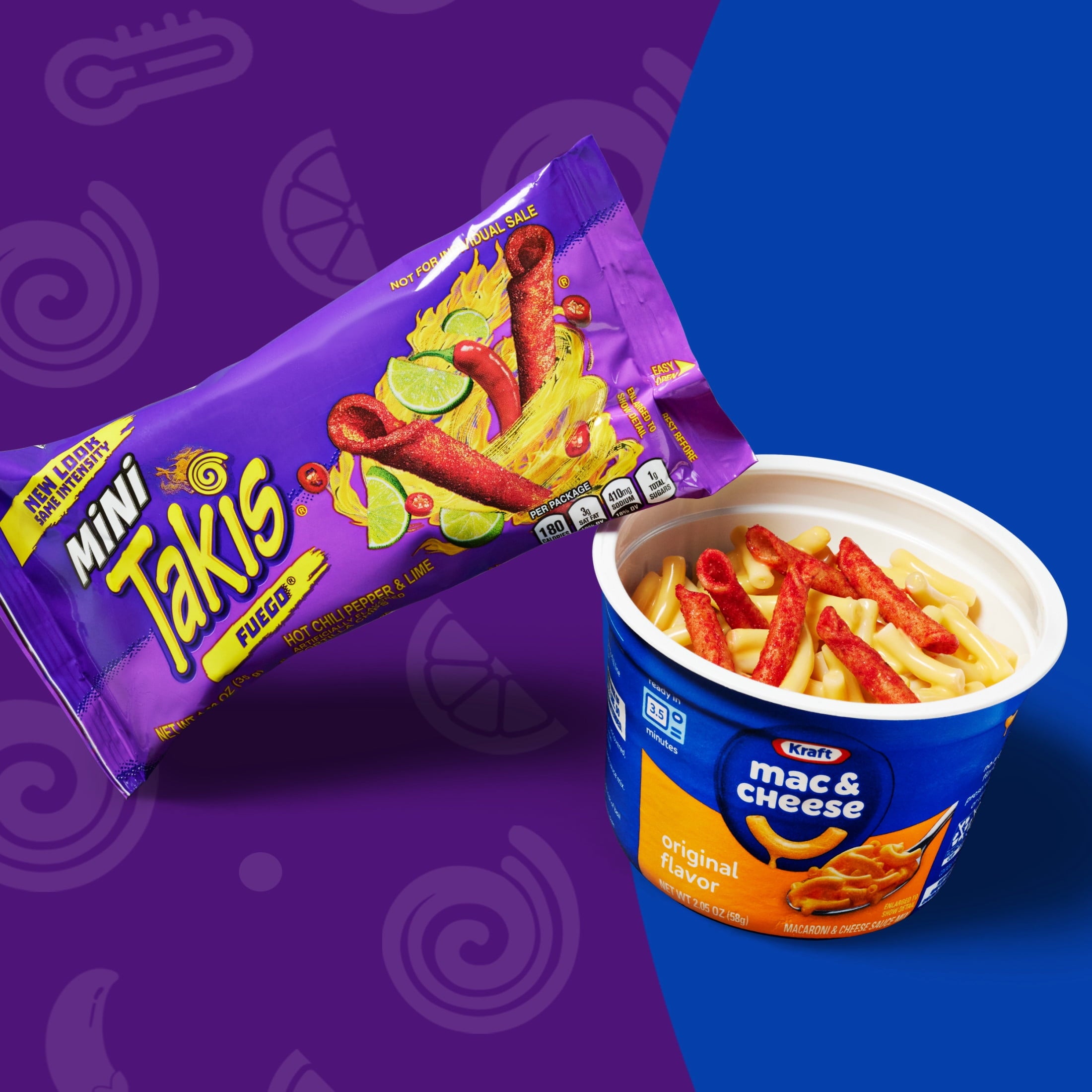 Takis Fuego Mini 25 pc / 1.23 oz Bite Size Multipack, Hot Chili Pepper & Lime Rolled Tortilla Chips