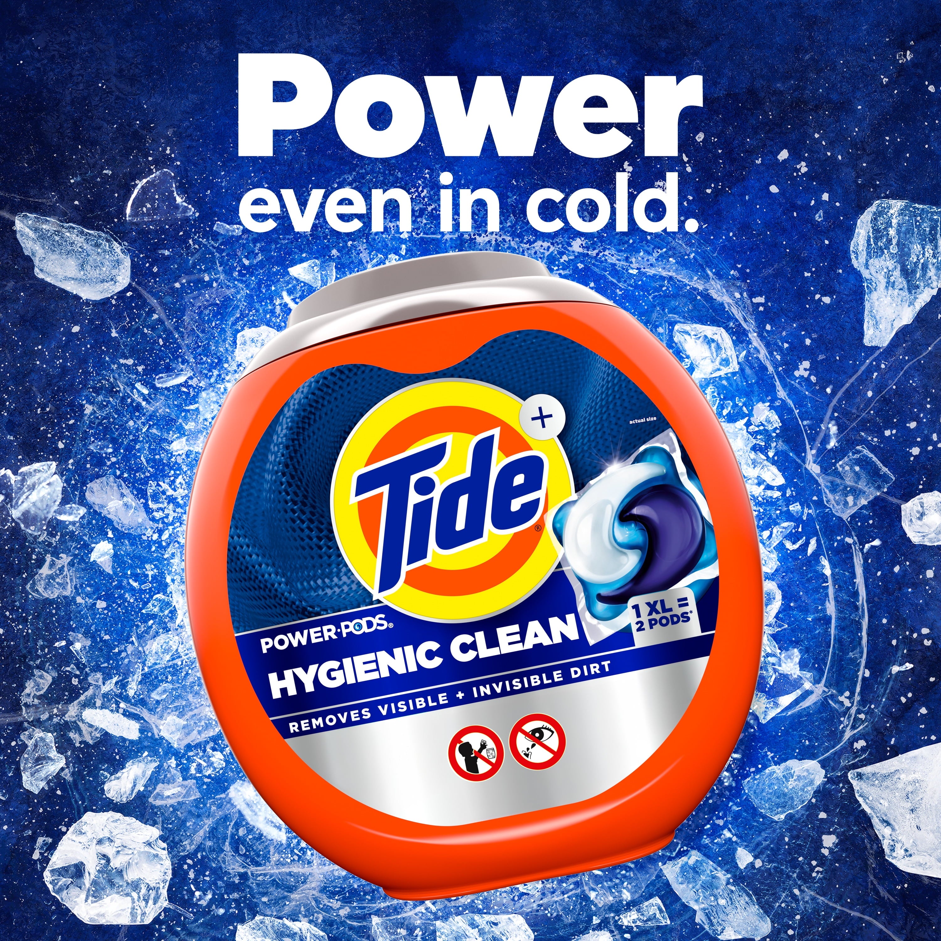 Tide Hygienic Clean Power PODS® Laundry Detergent Pacs, Heavy 10x Duty, Original Scent, 25 Count