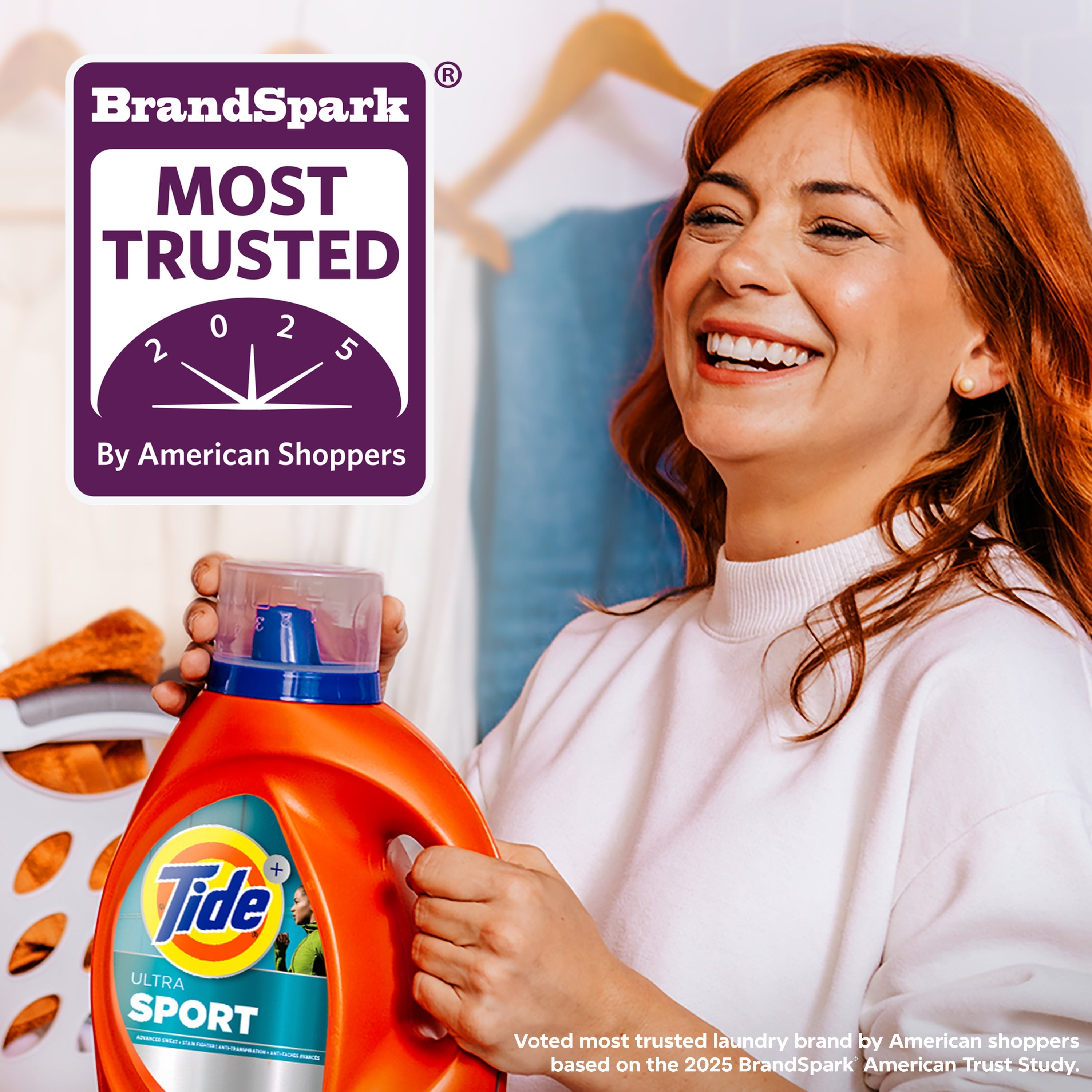 Tide Ultra Sport Liquid Laundry Detergent, Advanced Sweat and Stain Fighter, 55 fl oz, 39 Loads