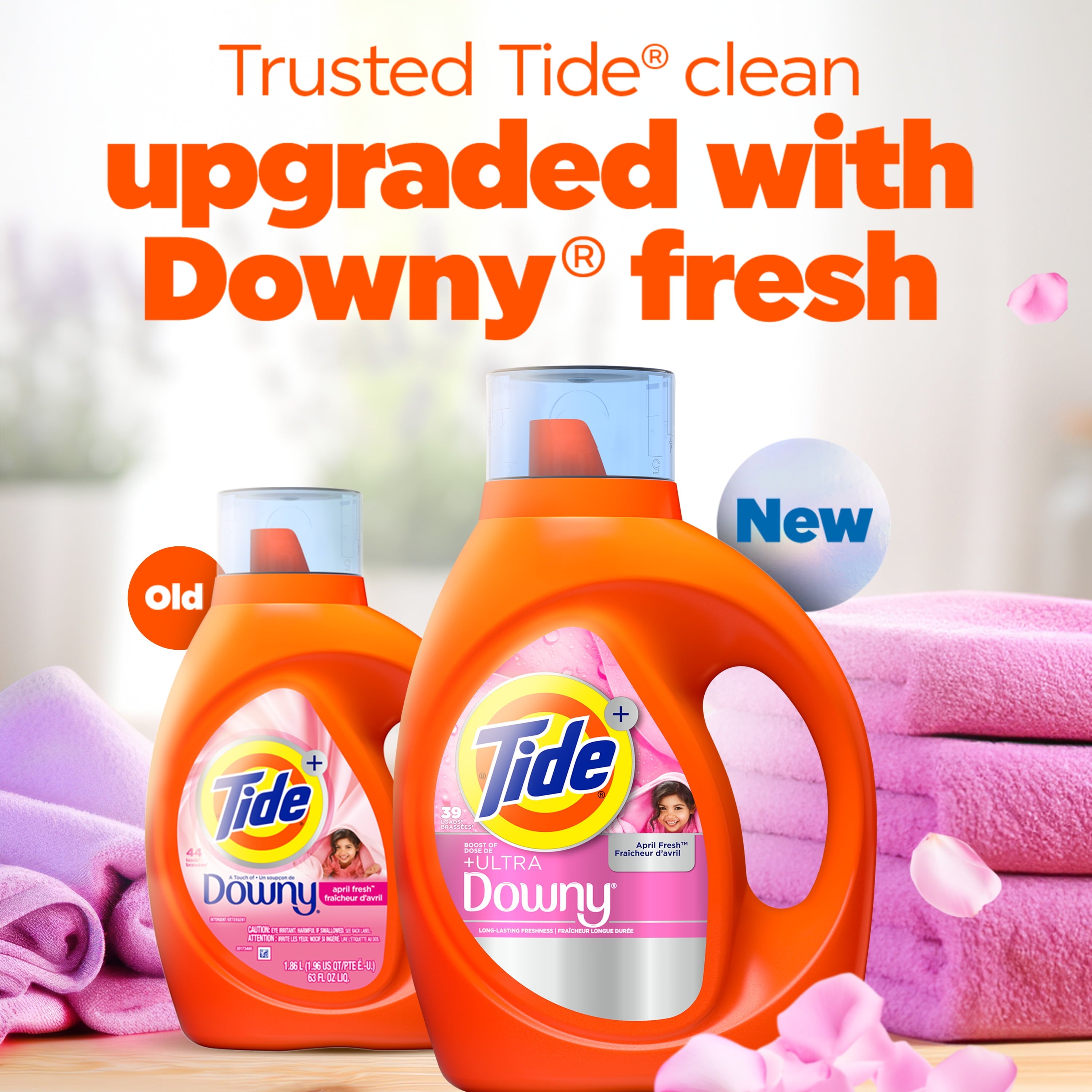 Tide Laundry Detergent Liquid Plus a Boost of Ultra Downy, April Fresh Scent, 117 fl oz, 83 Loads