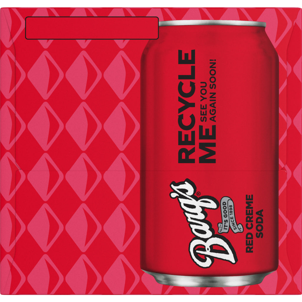 Barq's Red Creme Soda Pop Fridge Pack Cans, 12 fl oz, 12 Pack