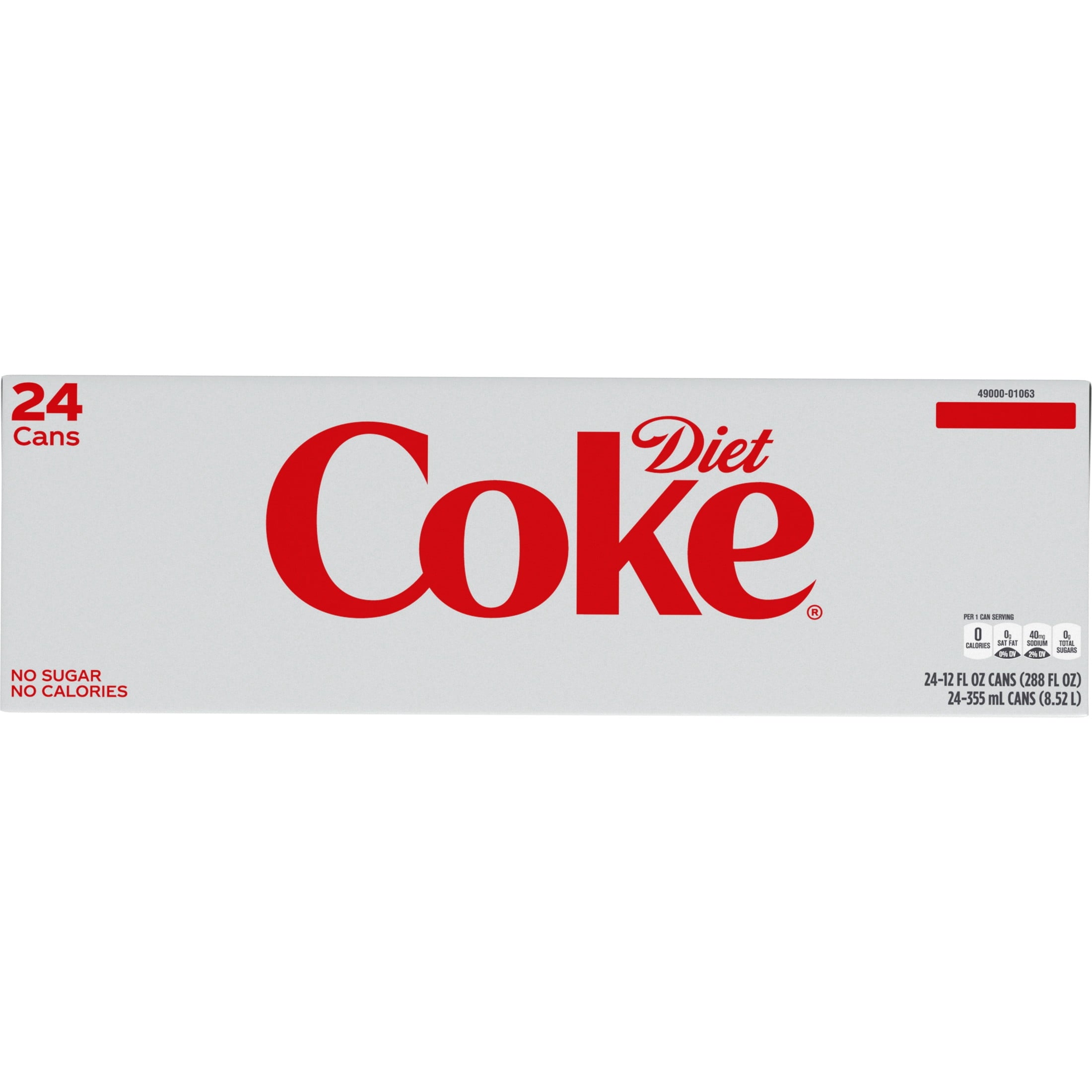 Diet Coke Soda Pop Cans, 12 fl oz, 24 Pack