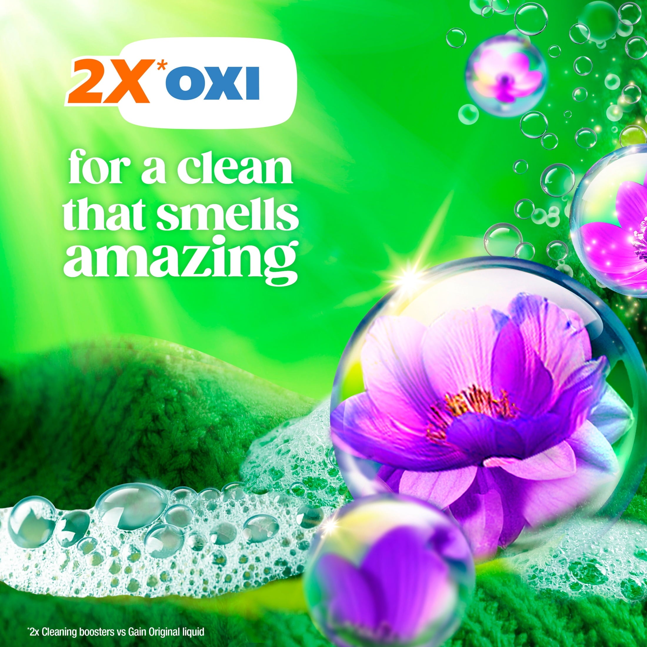 Gain Flings Laundry Detergent Soap Pacs, 4-in-1 Oxi Boost and Febreze, Moonlight Breeze Scent, 102 Count