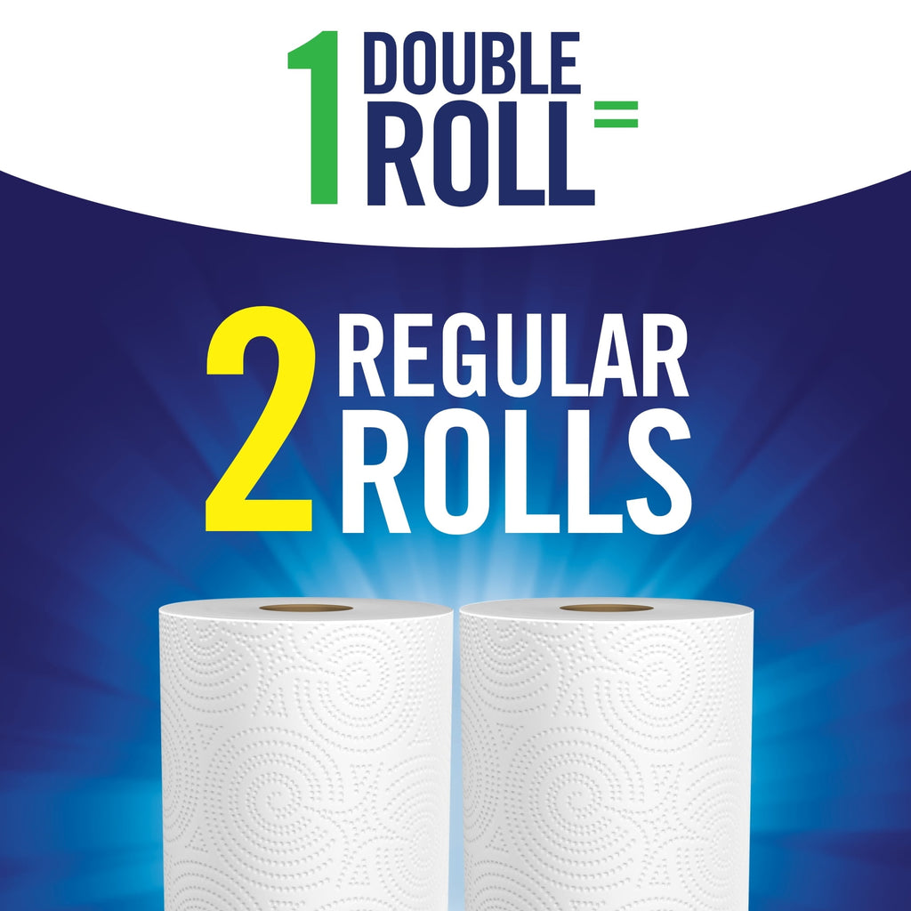 Sparkle Tear-A-Square Paper Towels, 6 Double Rolls, 110 Sheets per Roll