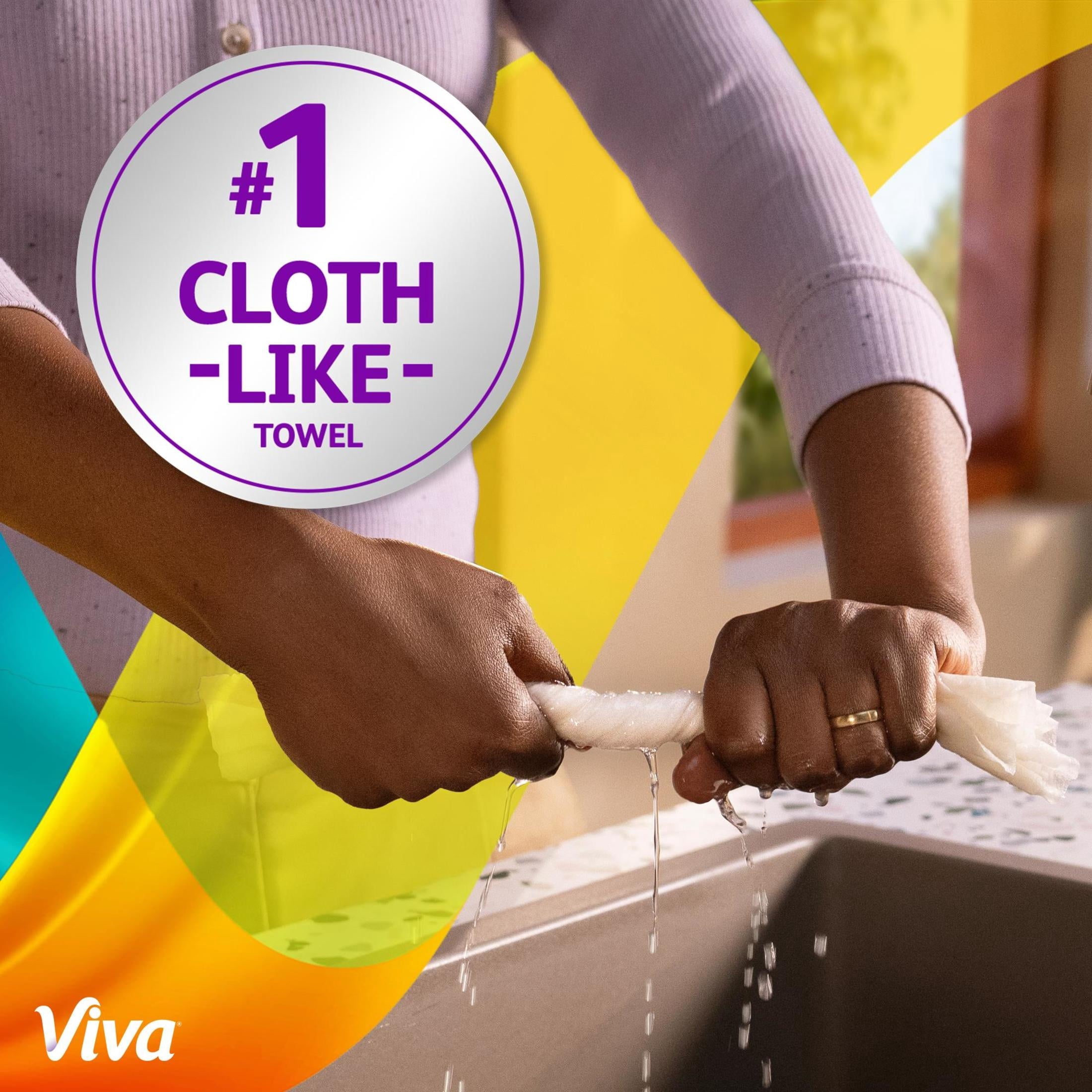 Viva Signature Cloth Paper Towels, 6 Double Rolls, 86 Sheets per Roll