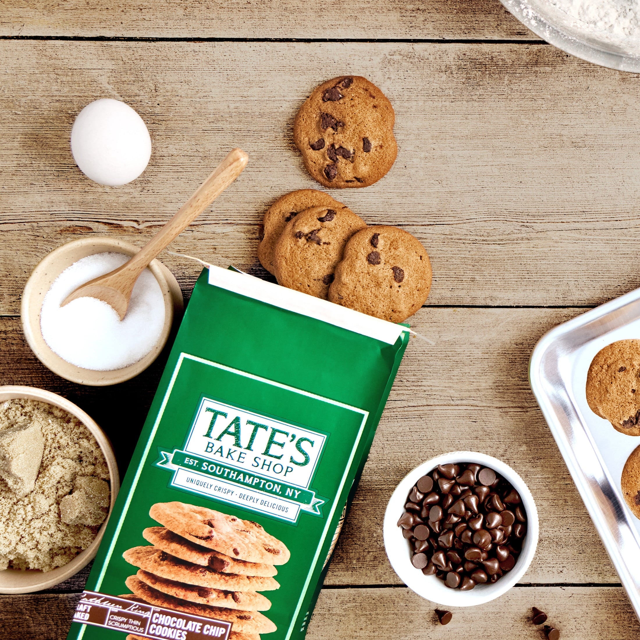 Tate's Bake Shop Chocolate Chip Cookies, 7 oz