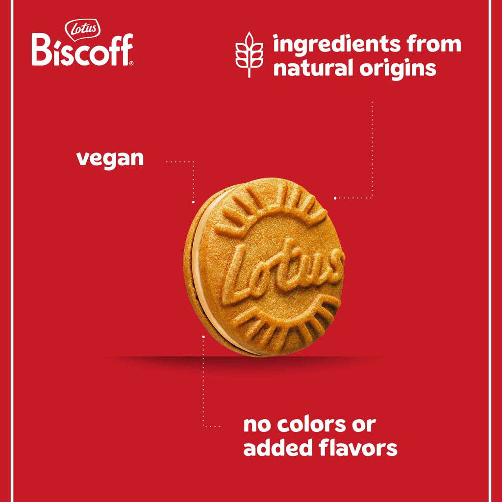Biscoff Sandwich Cookies, Cookie Butter Creme, 2 Fresh Packs (11 cookies per pack)