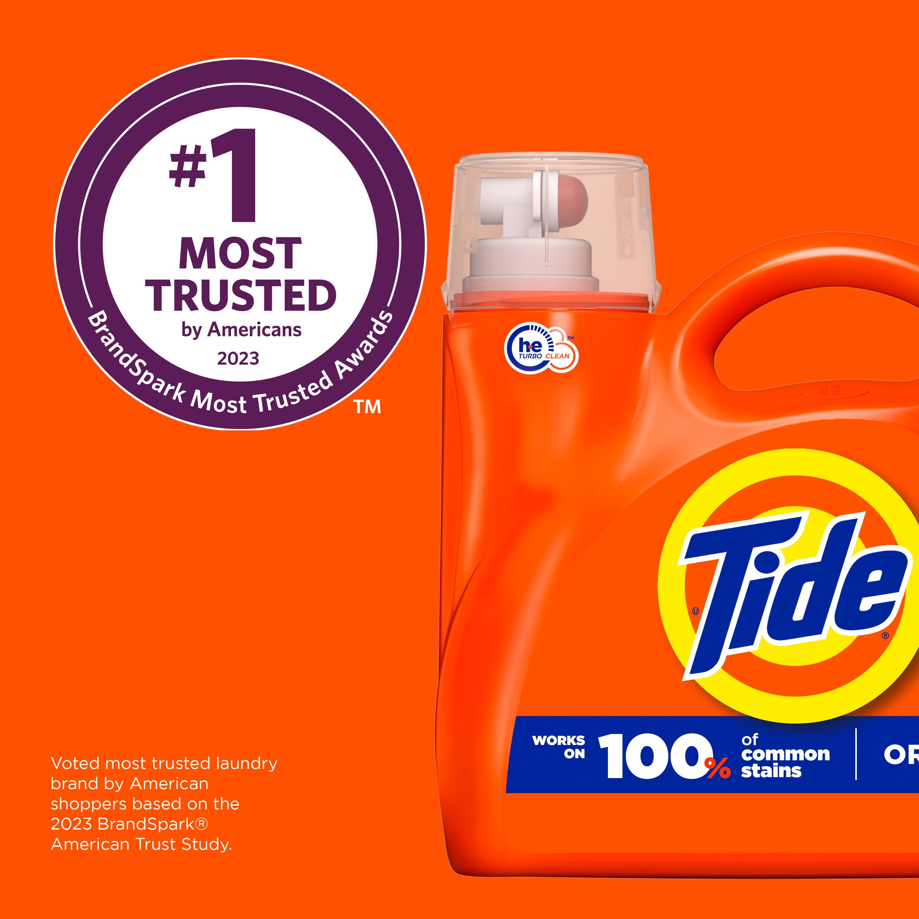 Tide Liquid Laundry Detergent, Original Scent, 132 fl oz, 100 Loads