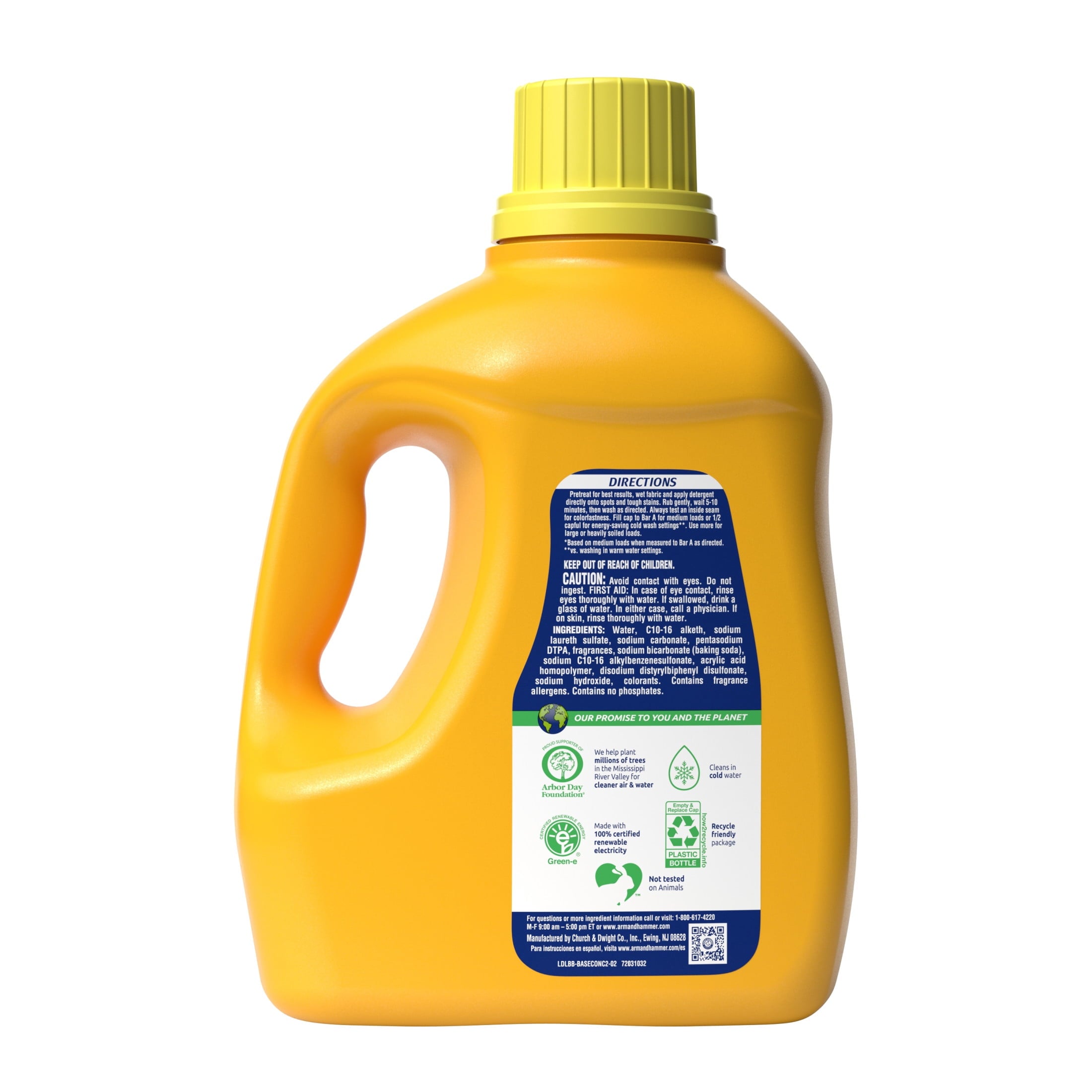 ARM & HAMMER Clean Burst Liquid Laundry Detergent, 110 Loads, 110 fl oz
