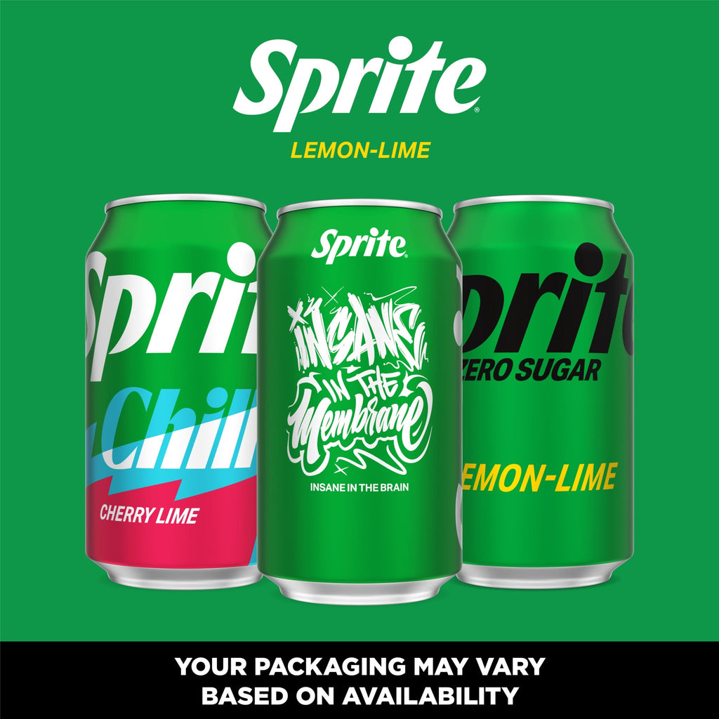 Sprite Lemon-Lime Caffeine Free Soda Pop Fridge Pack Cans, 12 fl oz, 12 Pack