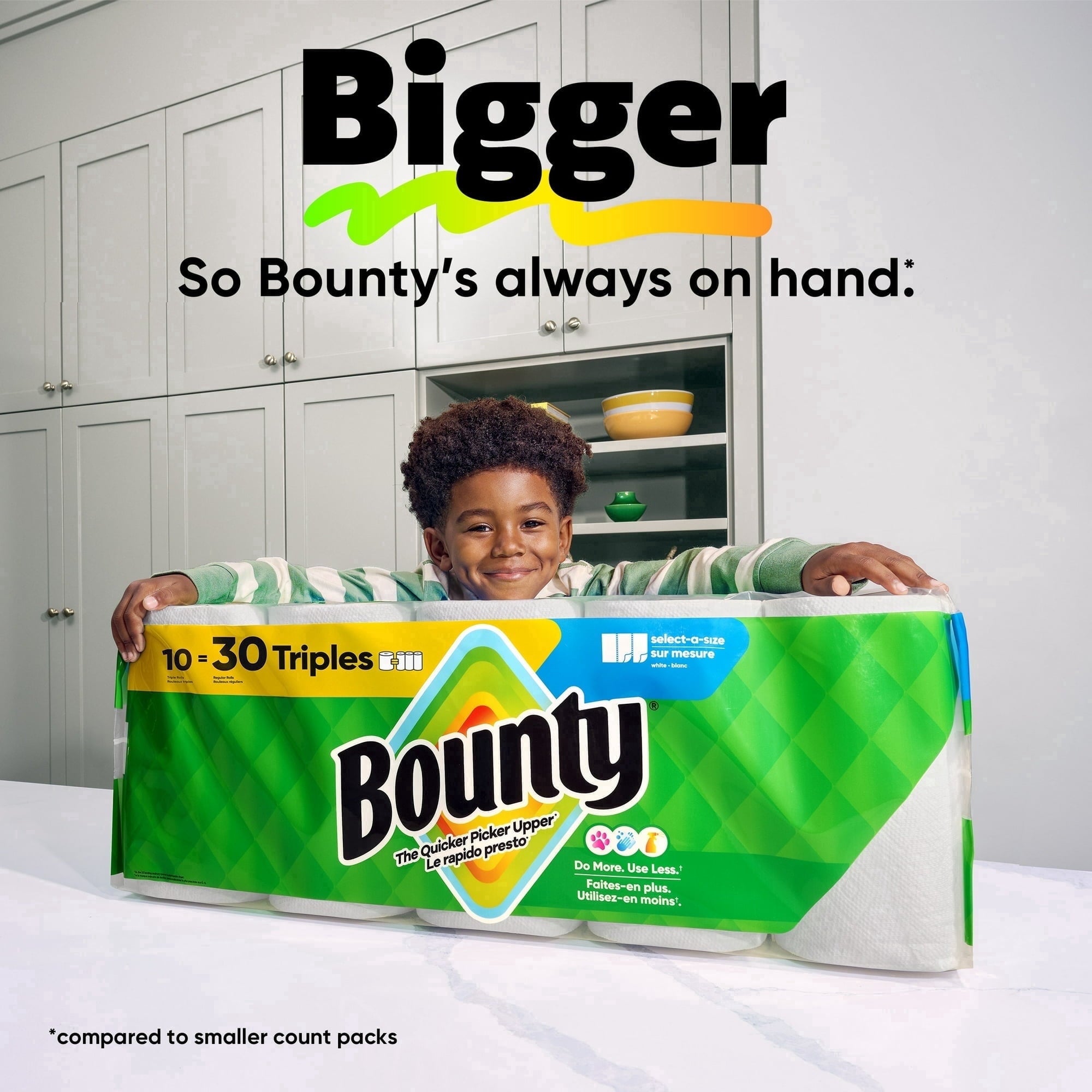 ( 2 Pack ) Bounty Paper Towels Full Sheet White, 6 Triple Rolls, 75 Sheets per Roll