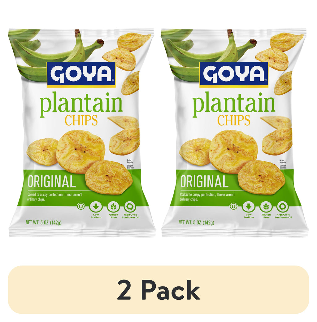 (2 pack) GOYA Plantain Chips, 5 oz Bag