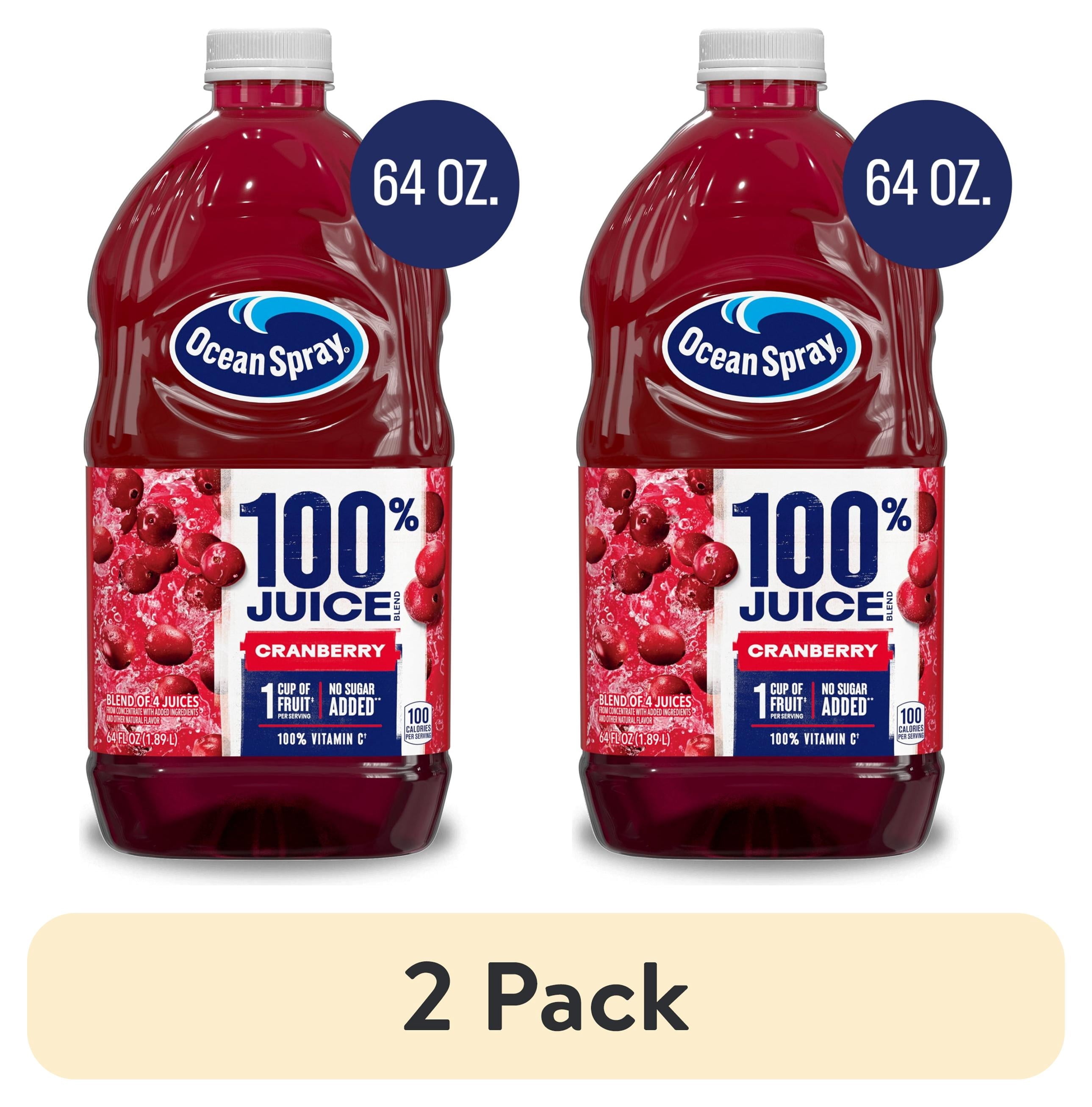 Ocean Spray® 100% Juice Cranberry Juice Blend, 64 fl oz Bottle