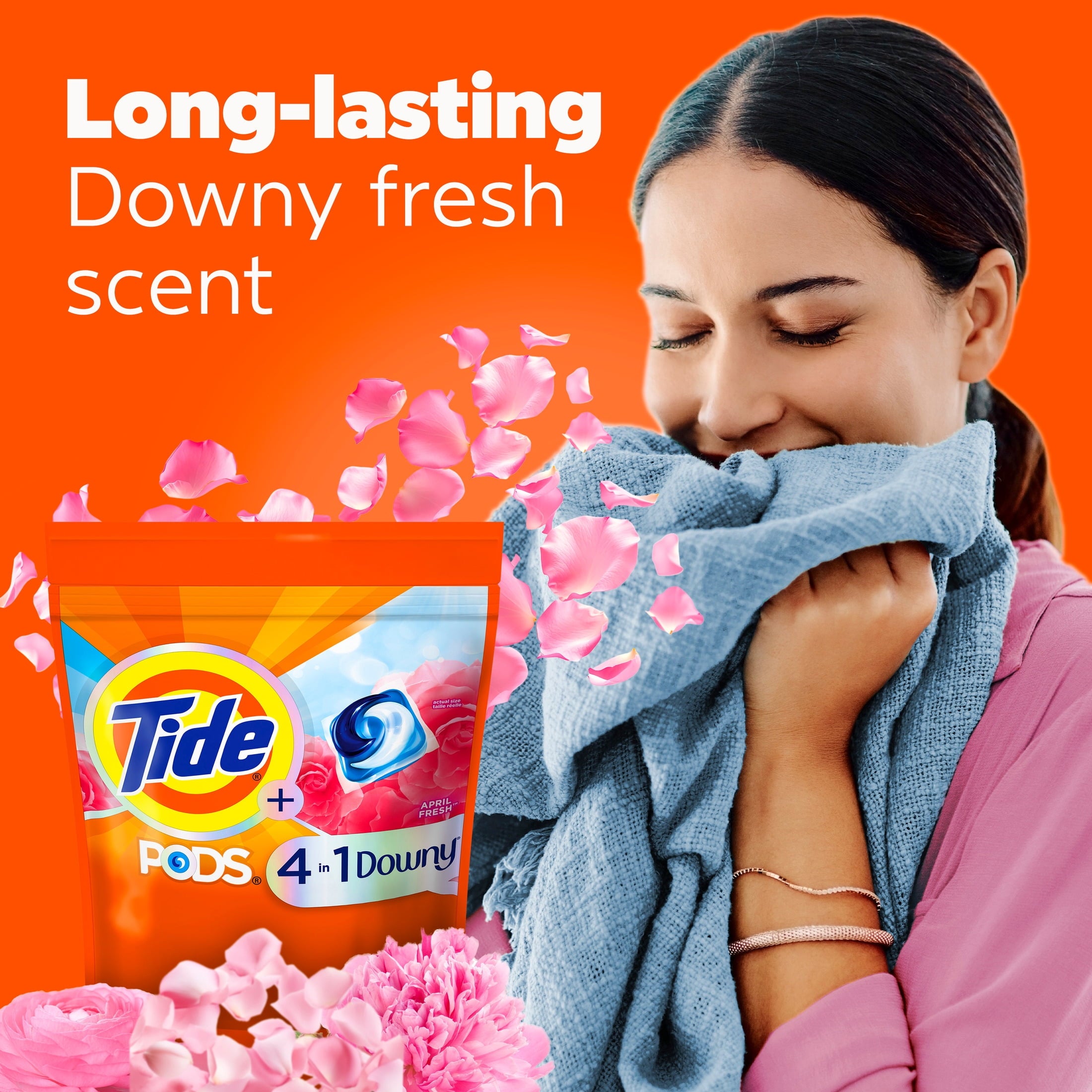 Tide PODS Laundry Detergent Pacs with a Touch of Downy Freshness, 3X Cleaning Power, 11 Count