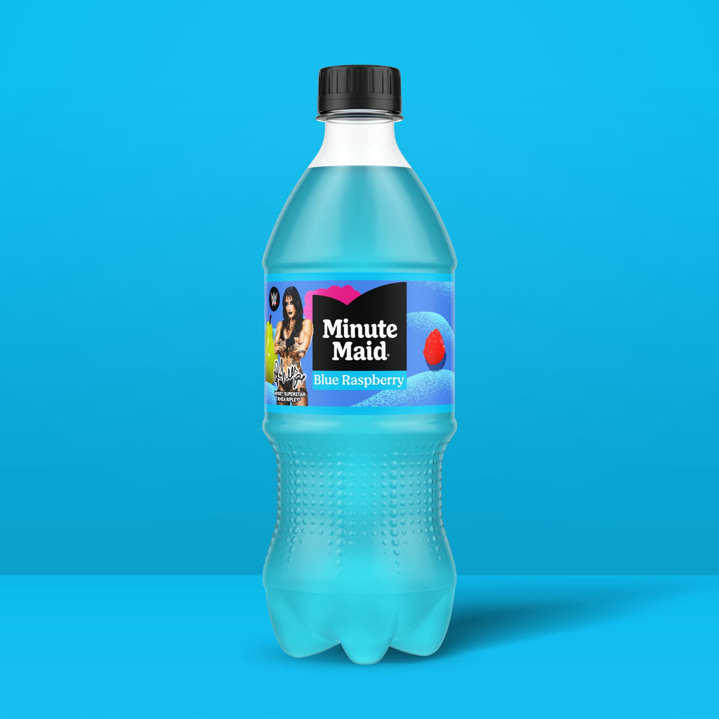 Minute Maid Blue Raspberry Juice Drink Bottle, 20 fl oz
