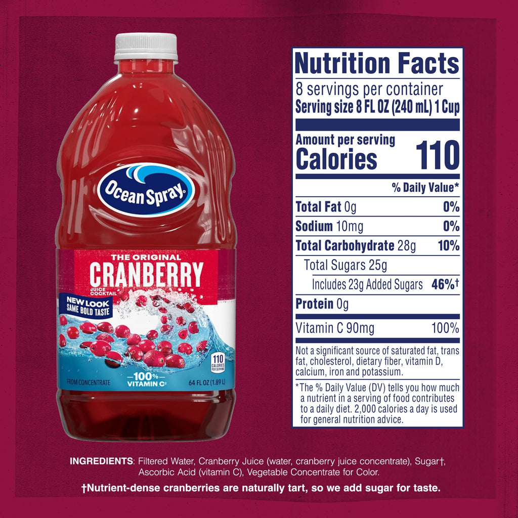 Ocean Spray® Cranberry Juice Cocktail, 64 fl oz Bottle