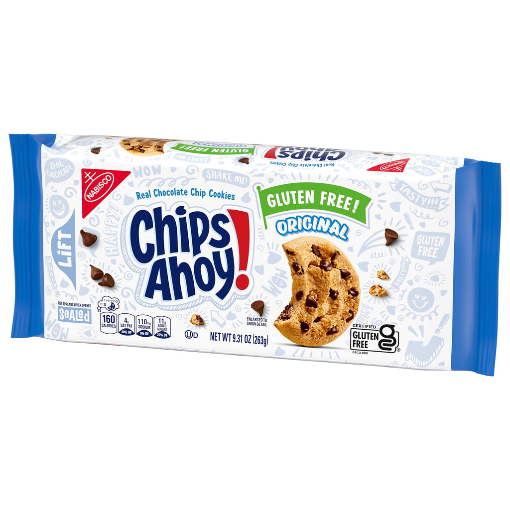 CHIPS AHOY! Original Crunchy Gluten Free Chocolate Chip Cookies, 9.31 oz