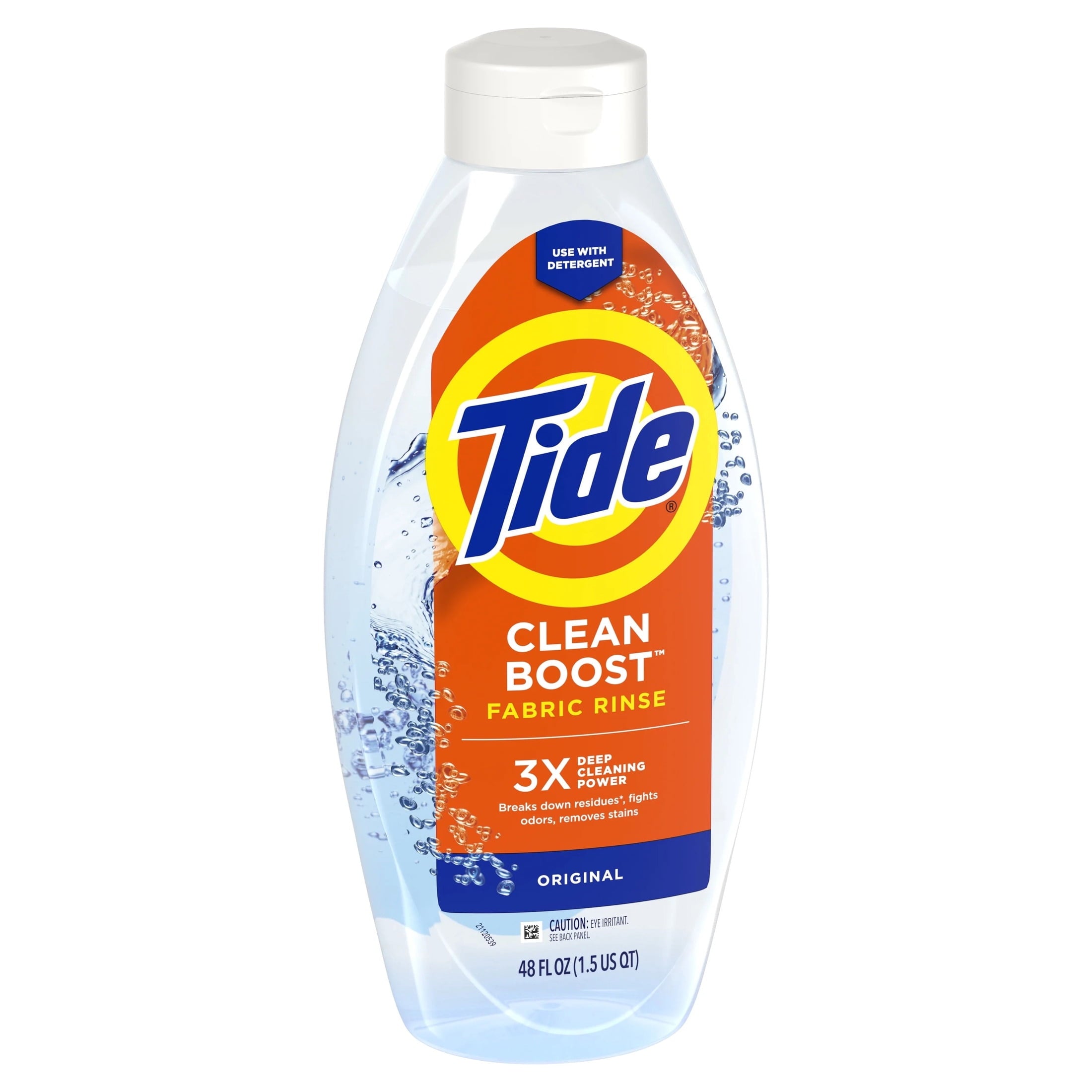 Tide Clean Boost Fabric Softener Rinse, Removes Odors and Residues, Original Scent, 48 fl oz