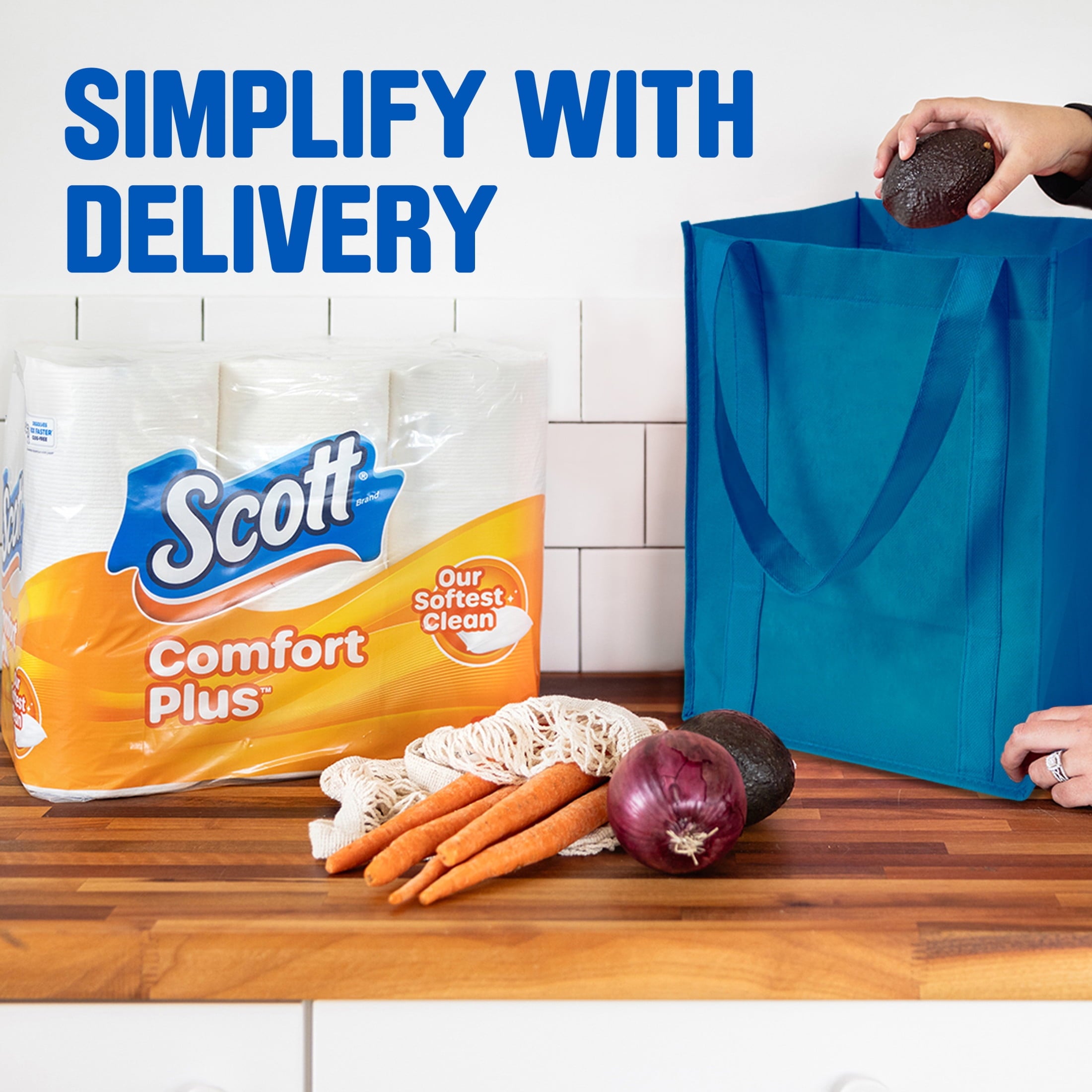 Scott ComfortPlus Toilet Paper, 18 Mega Rolls
