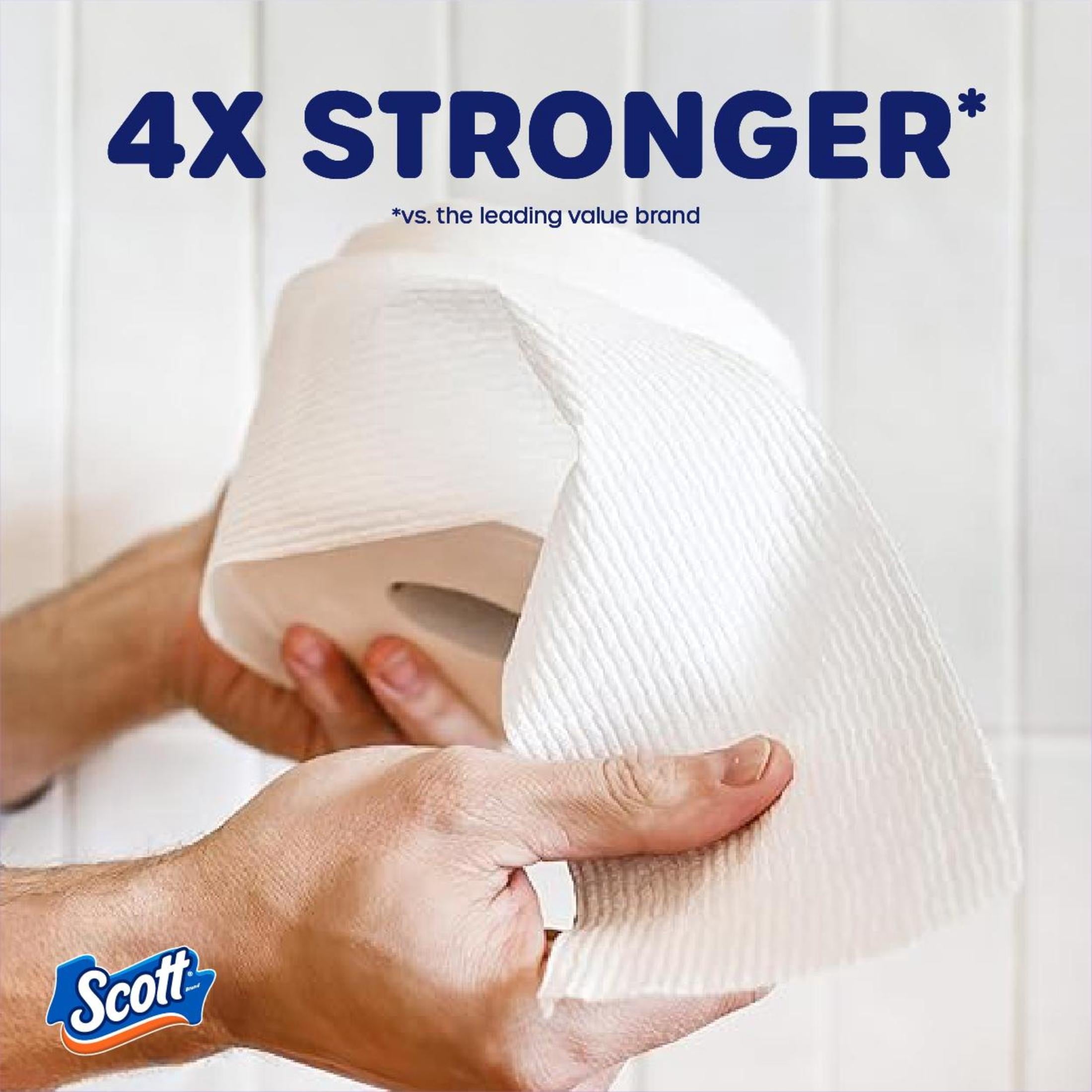 Scott ComfortPlus Toilet Paper with Soft Lavender Scented Tube, 12 Mega Rolls