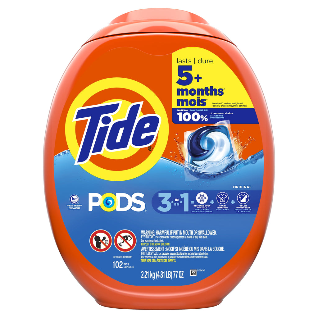 Tide PODS Laundry Detergent Soap Pacs, Original Scent, 76 Count