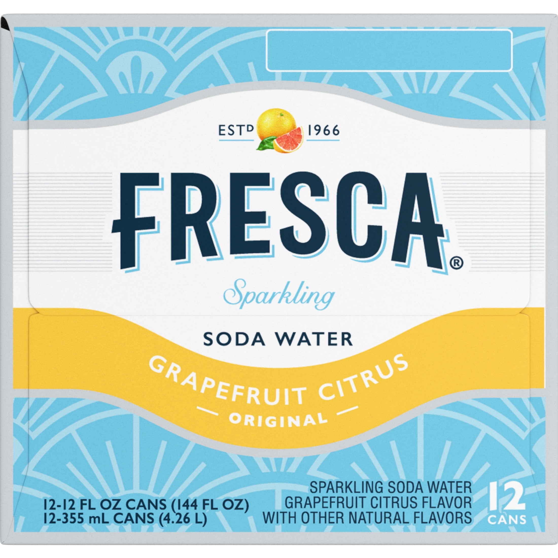 Fresca Citrus Soda Pop Fridge Pack Cans, 12 fl oz, 12 Pack