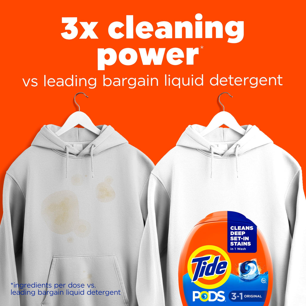 Tide PODS Laundry Detergent Soap Pacs, Original Scent, 76 Count