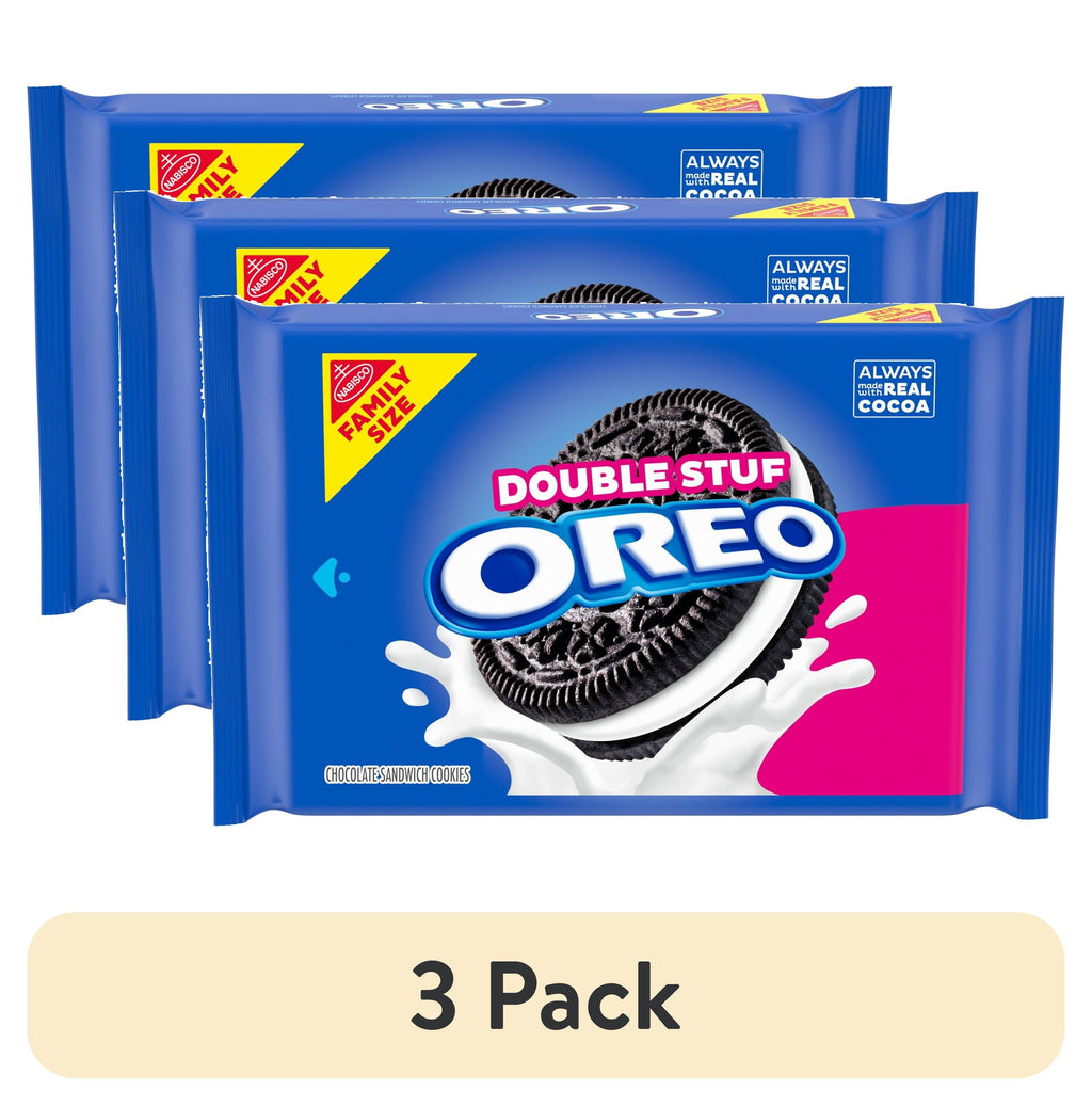 OREO Double Stuf Chocolate Sandwich Cookies, Family Size, 18.71 oz
