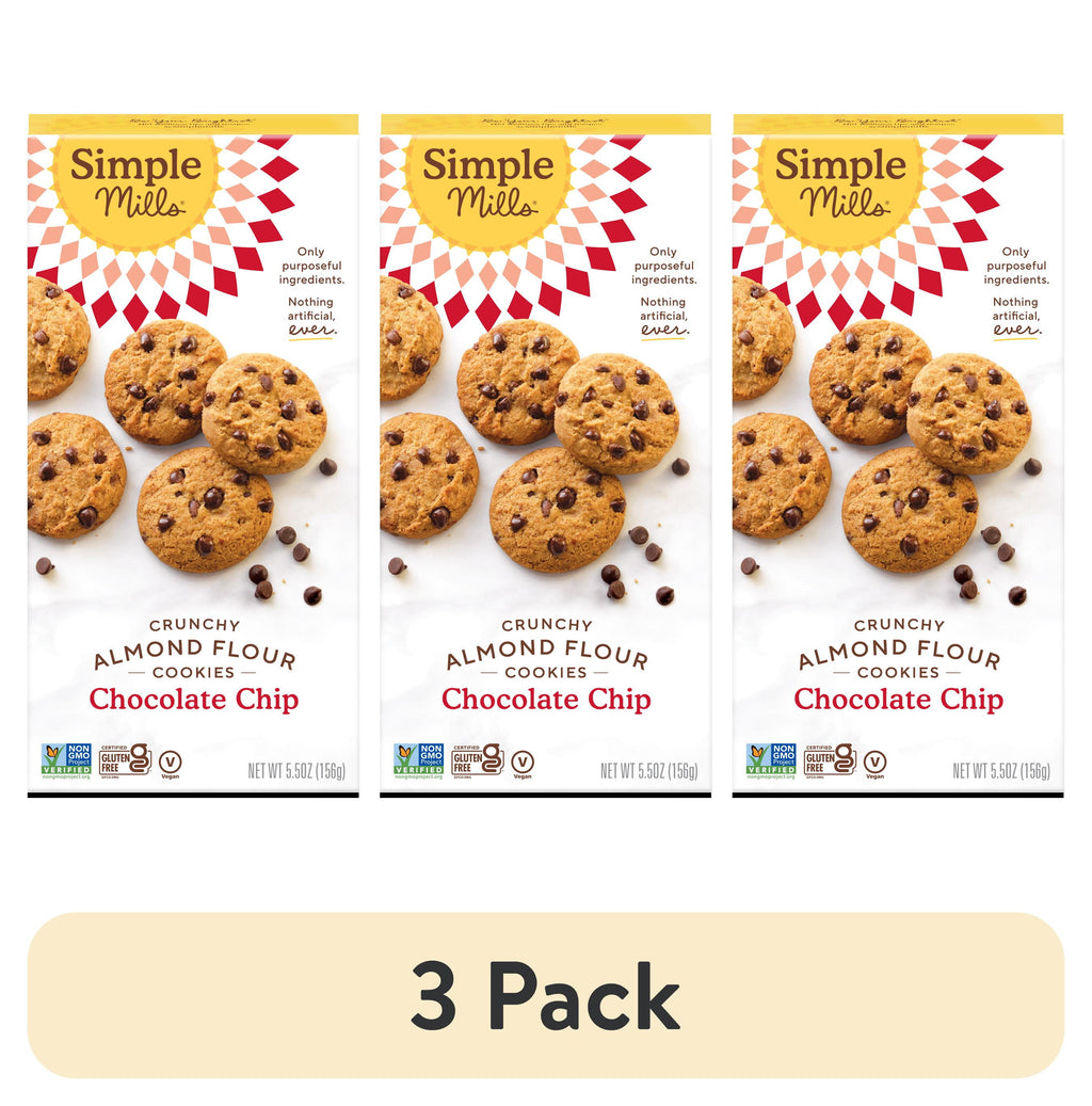 Simple Mills Chocolate Chip Crunchy Cookies, 5.5 oz.